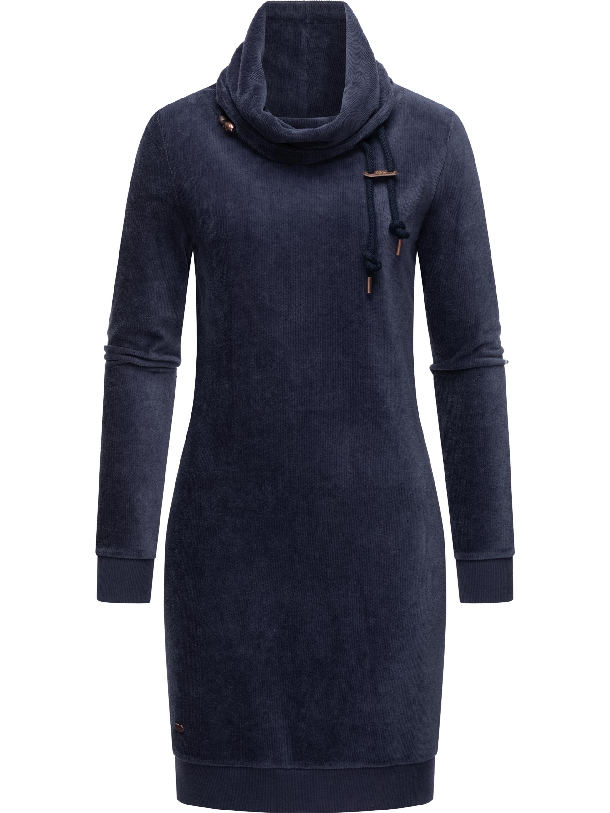 Warmes Winterkleid in Samtoptik "Chloe Velvet" Navy23