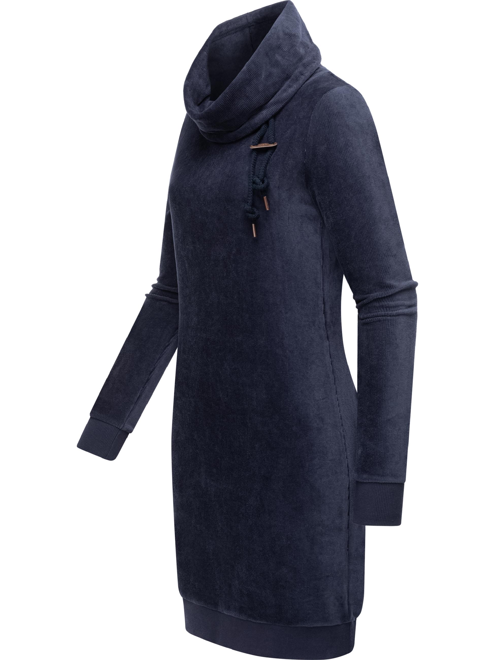 Warmes Winterkleid in Samtoptik "Chloe Velvet" Navy23