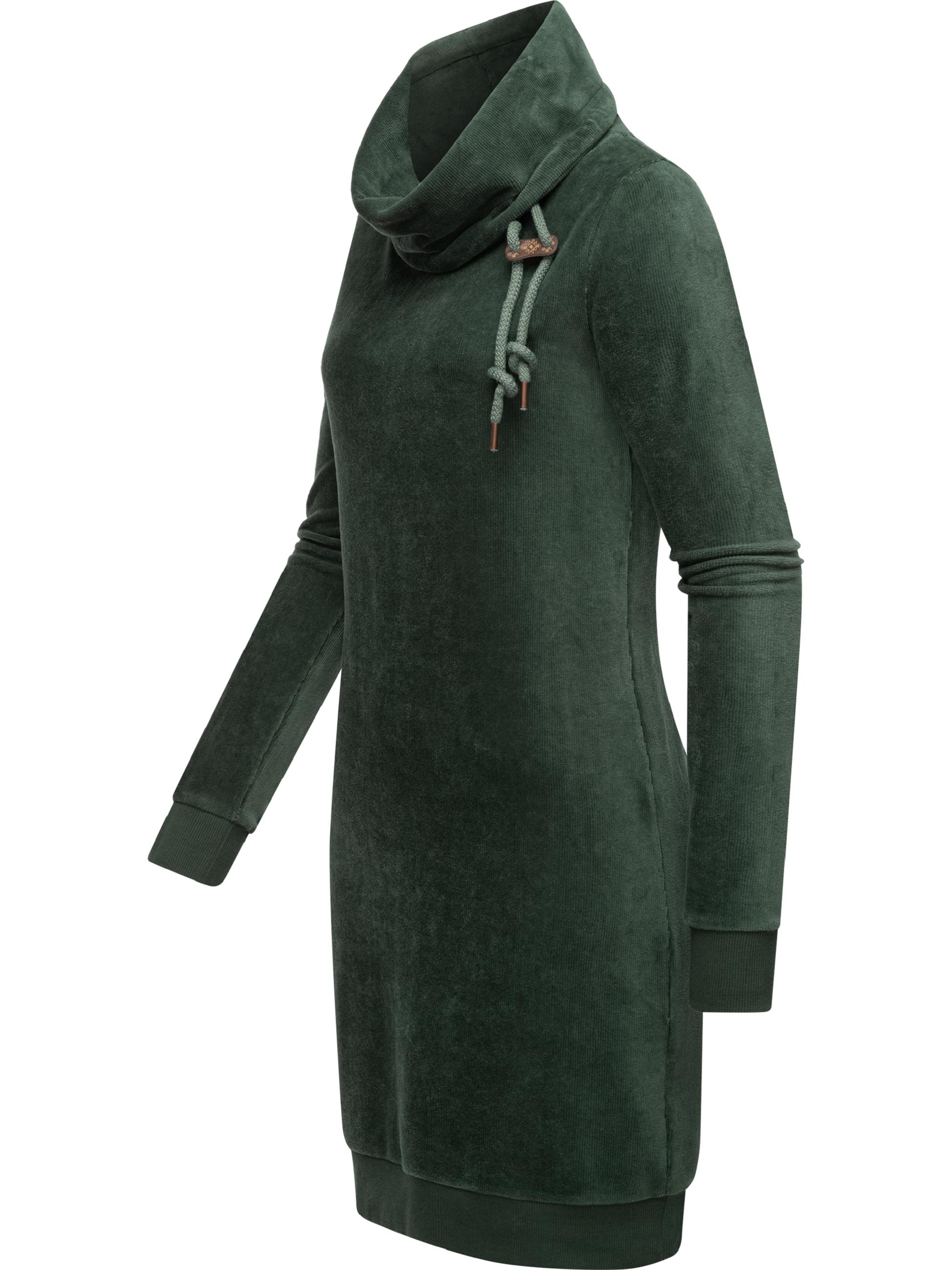 Warmes Winterkleid in Samtoptik "Chloe Velvet" Pine Green23