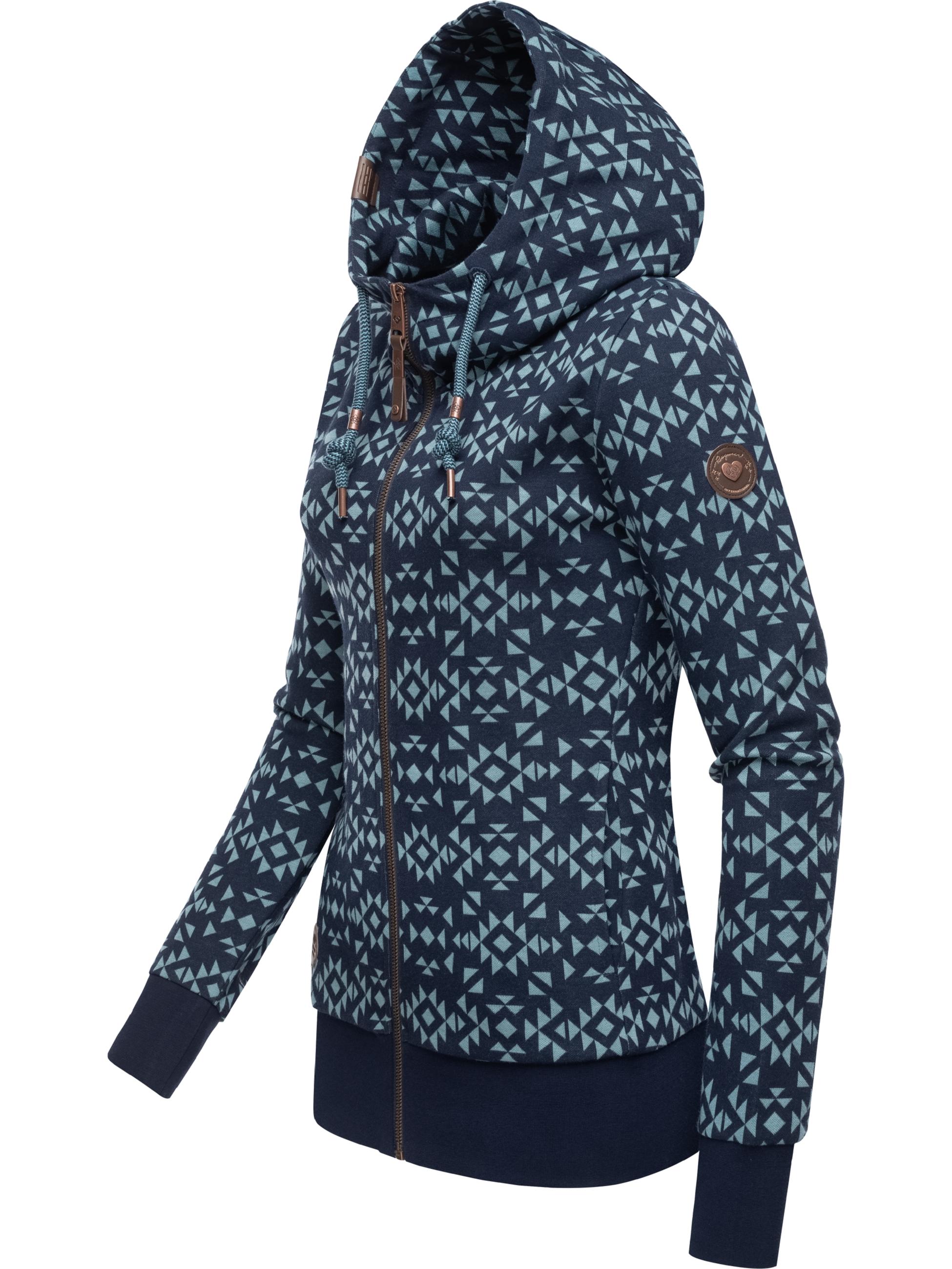 Sweatjacke mit Kapuze "Cinda Zip" Navy