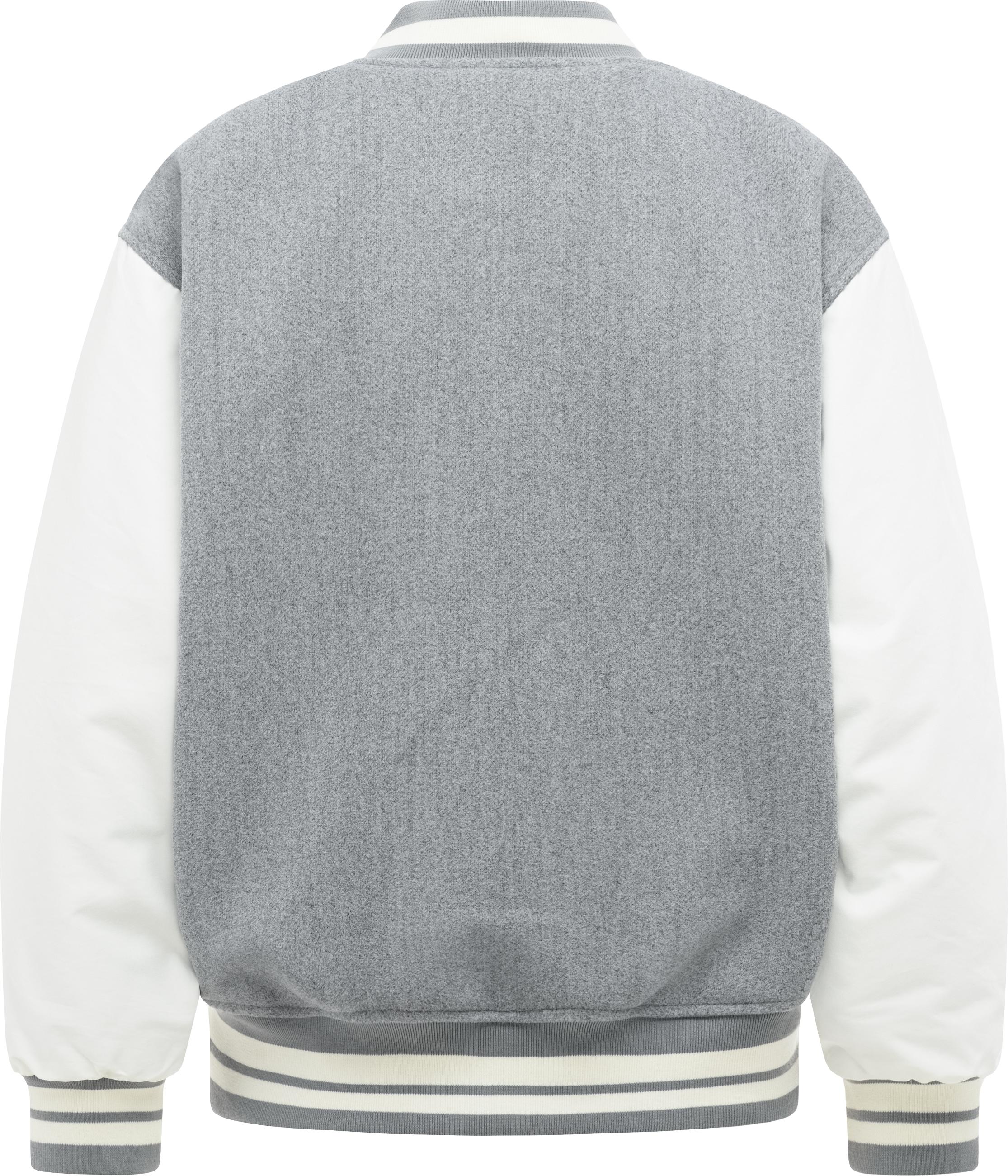 Collegejacke mit weich aufgerautem Obermaterial "Clubie Y" Grey