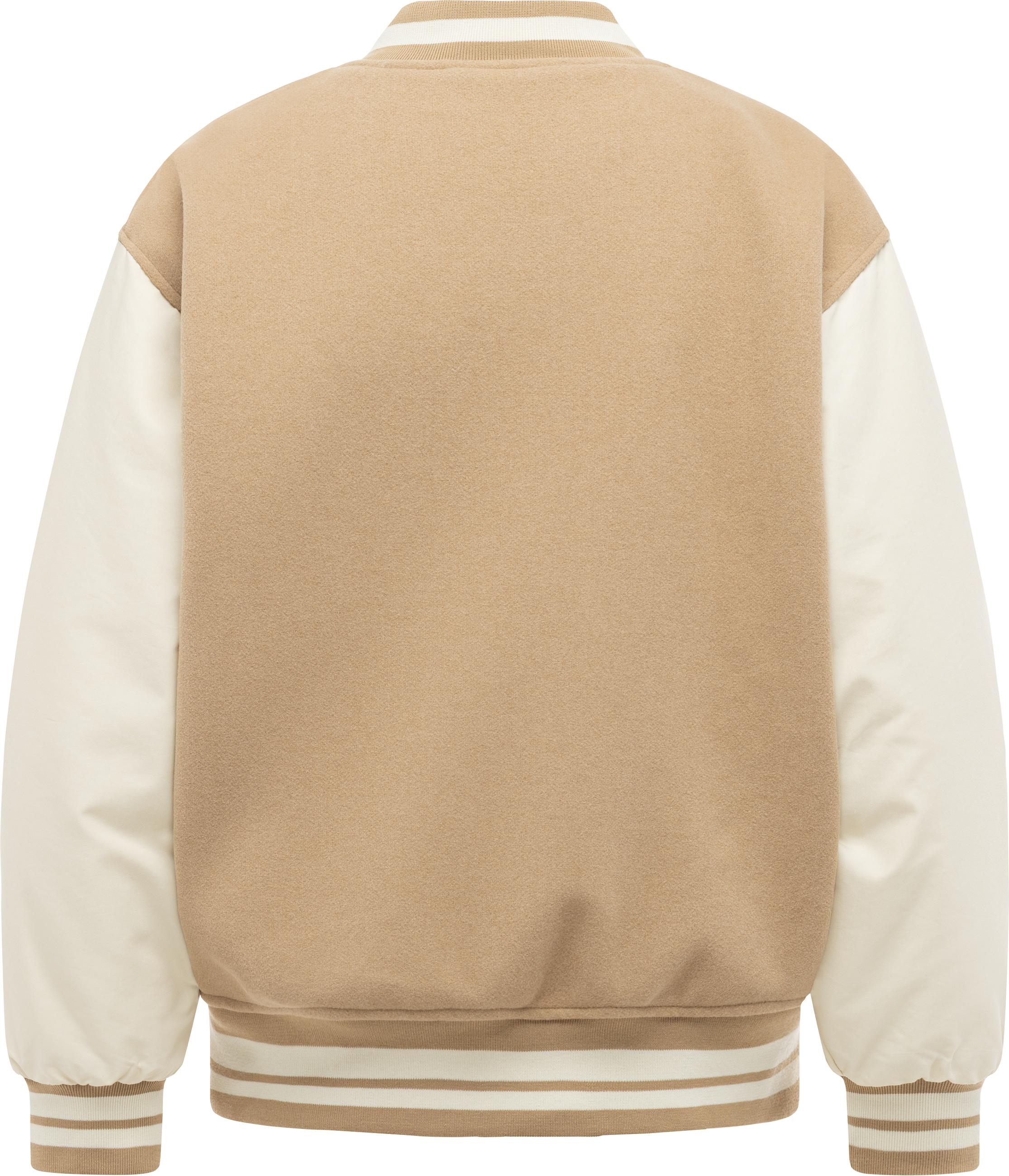 Collegejacke mit weich aufgerautem Obermaterial "Clubie Y" Sand