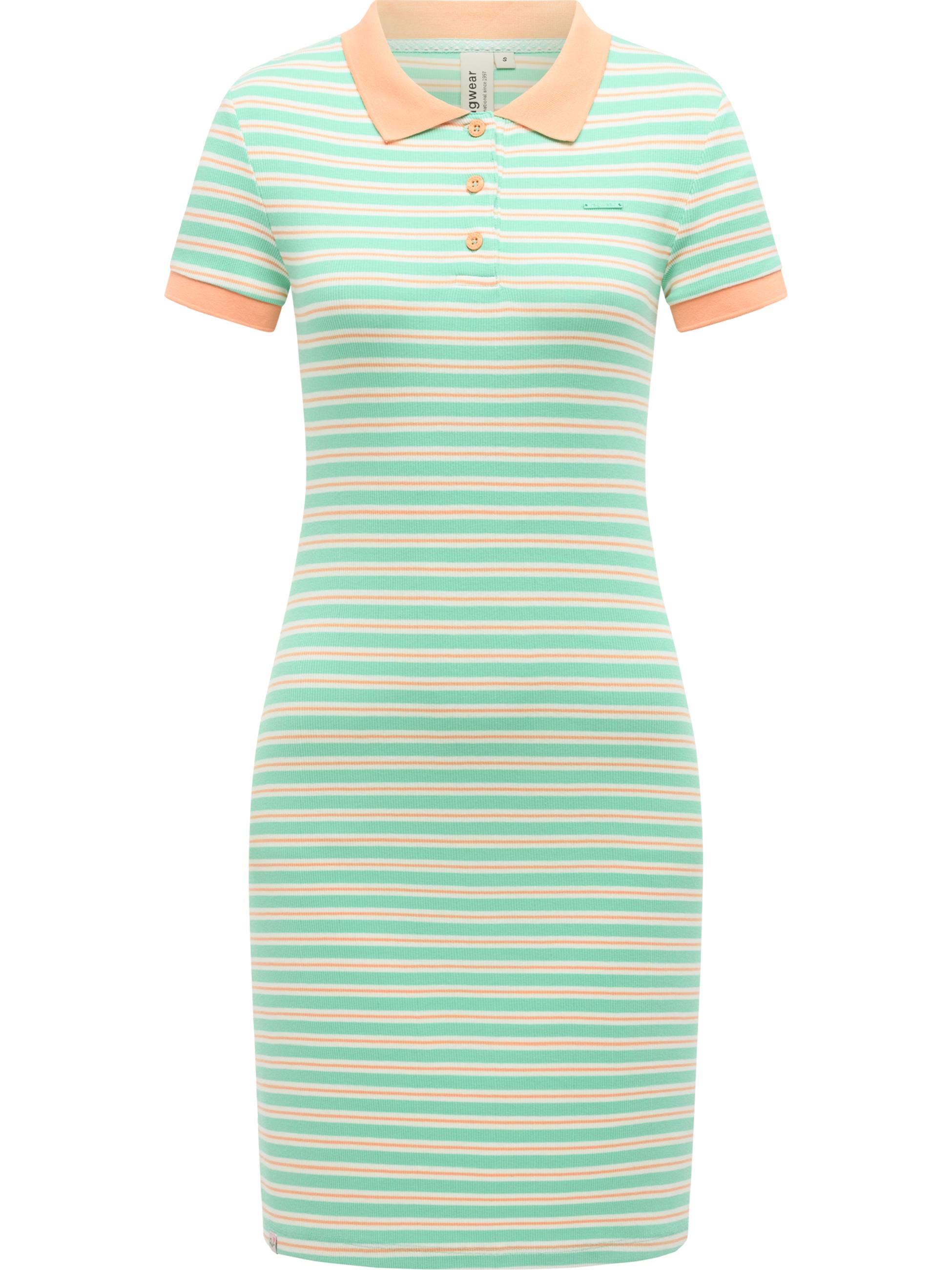 Gestreiftes Minikleid "Colaro Stripes Dress" Lagoon Green