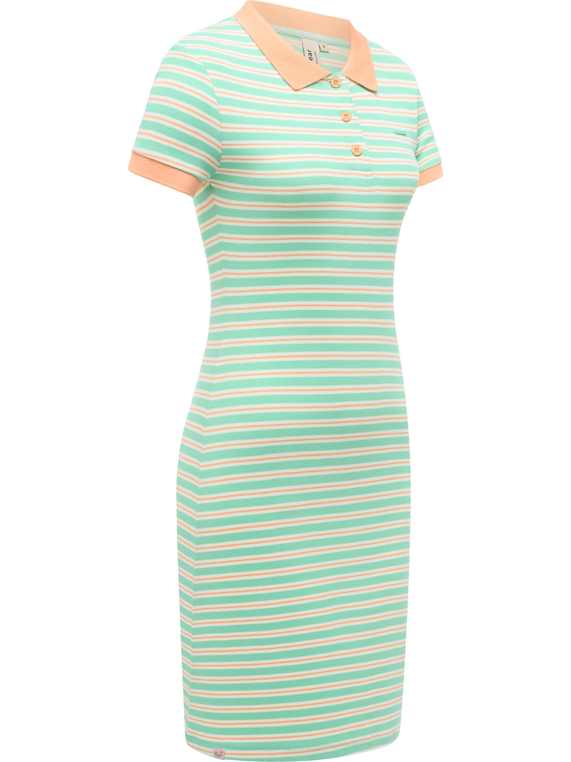 Gestreiftes Minikleid "Colaro Stripes Dress" Lagoon Green