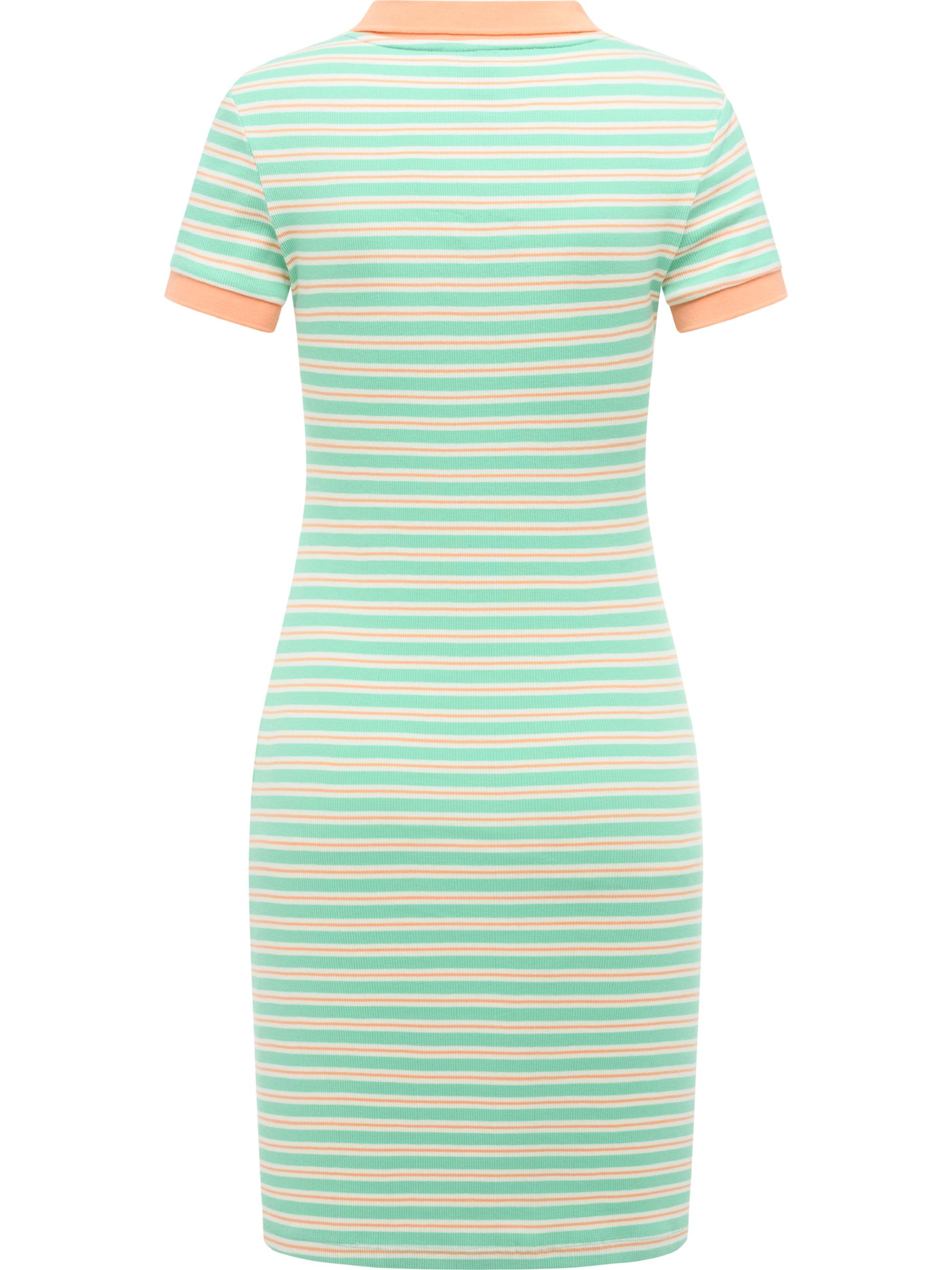 Gestreiftes Minikleid "Colaro Stripes Dress" Lagoon Green