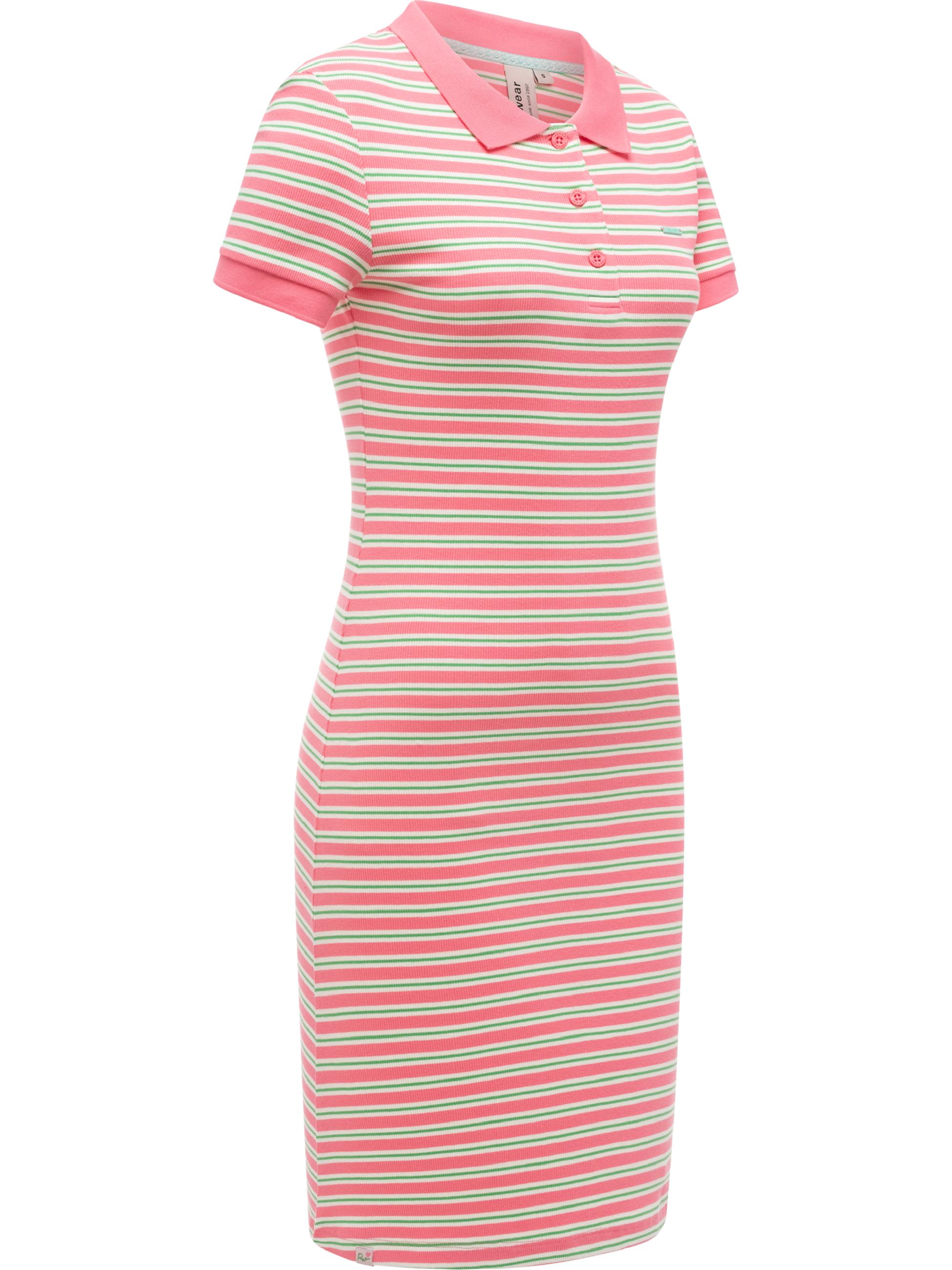 Gestreiftes Minikleid "Colaro Stripes Dress" Pink