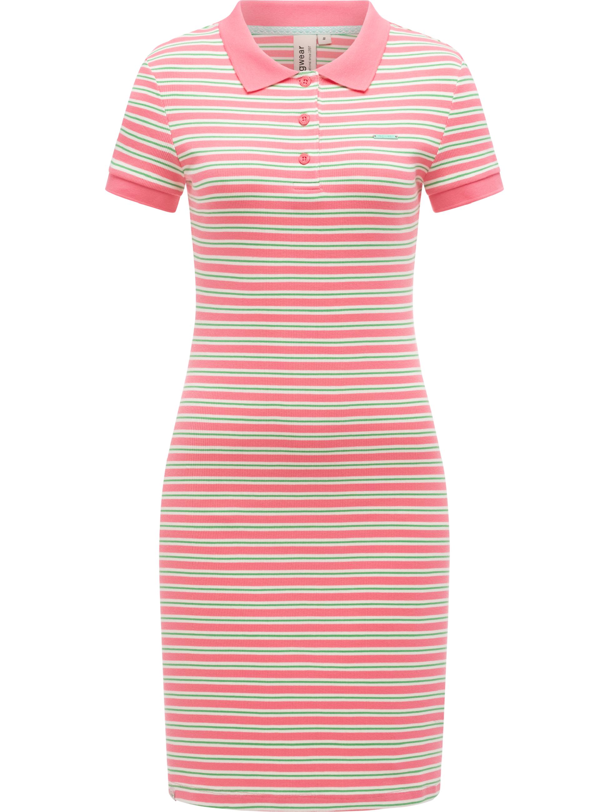 Gestreiftes Minikleid "Colaro Stripes Dress" Pink