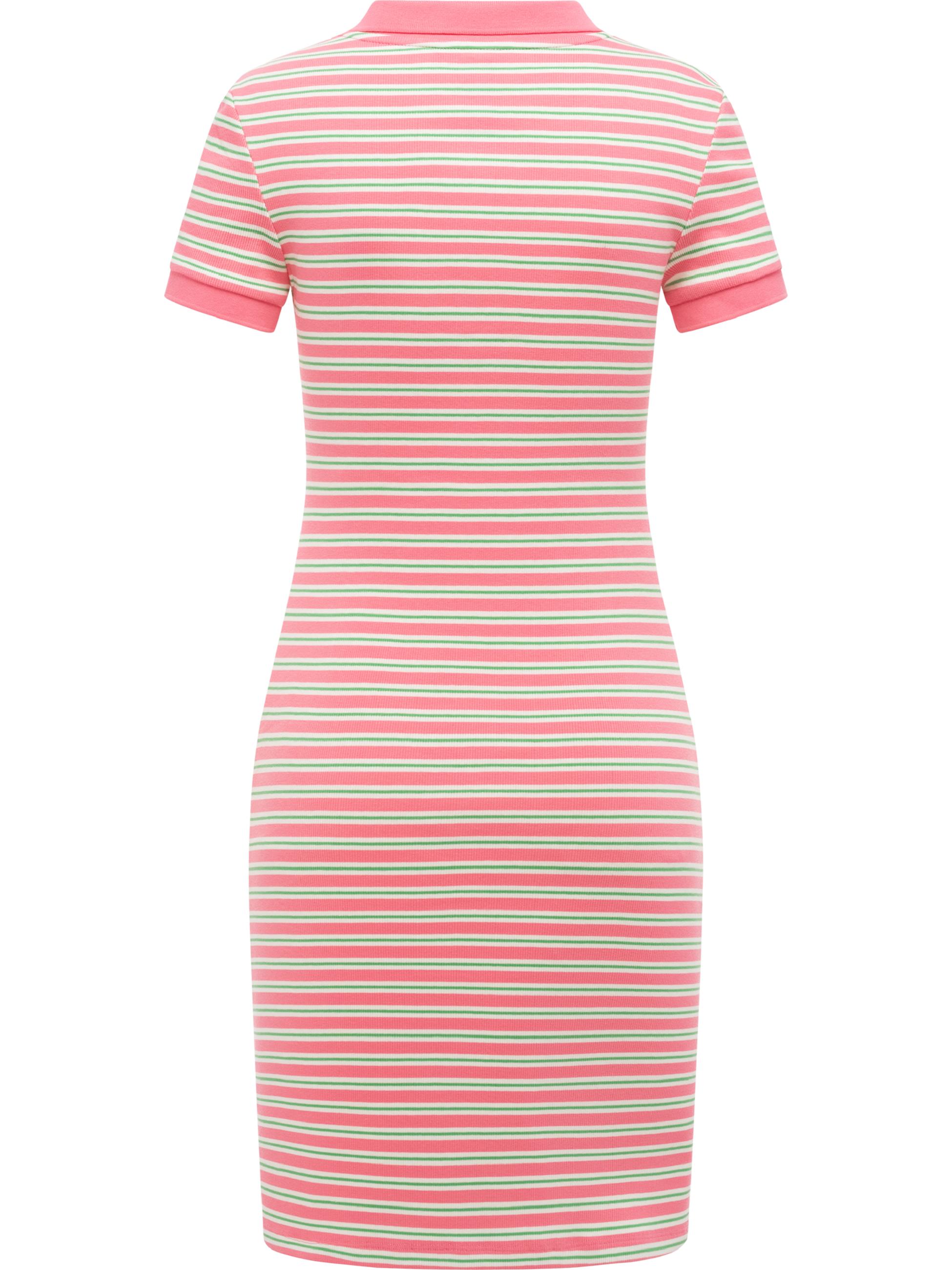 Gestreiftes Minikleid "Colaro Stripes Dress" Pink