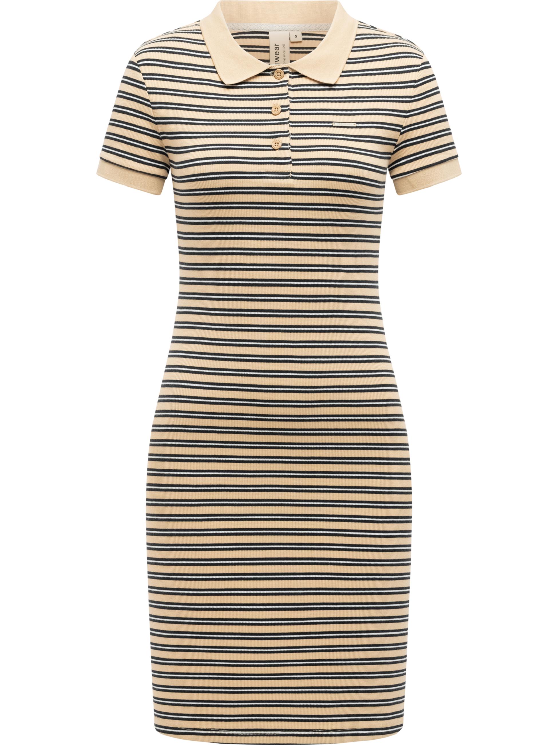 Gestreiftes Minikleid "Colaro Stripes Dress" Sand