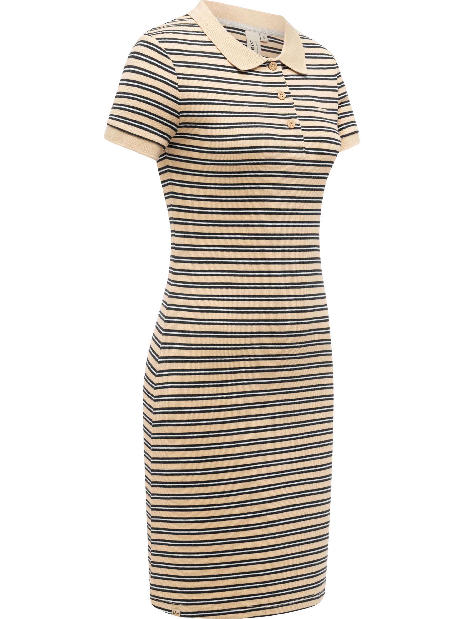 Gestreiftes Minikleid "Colaro Stripes Dress" Sand