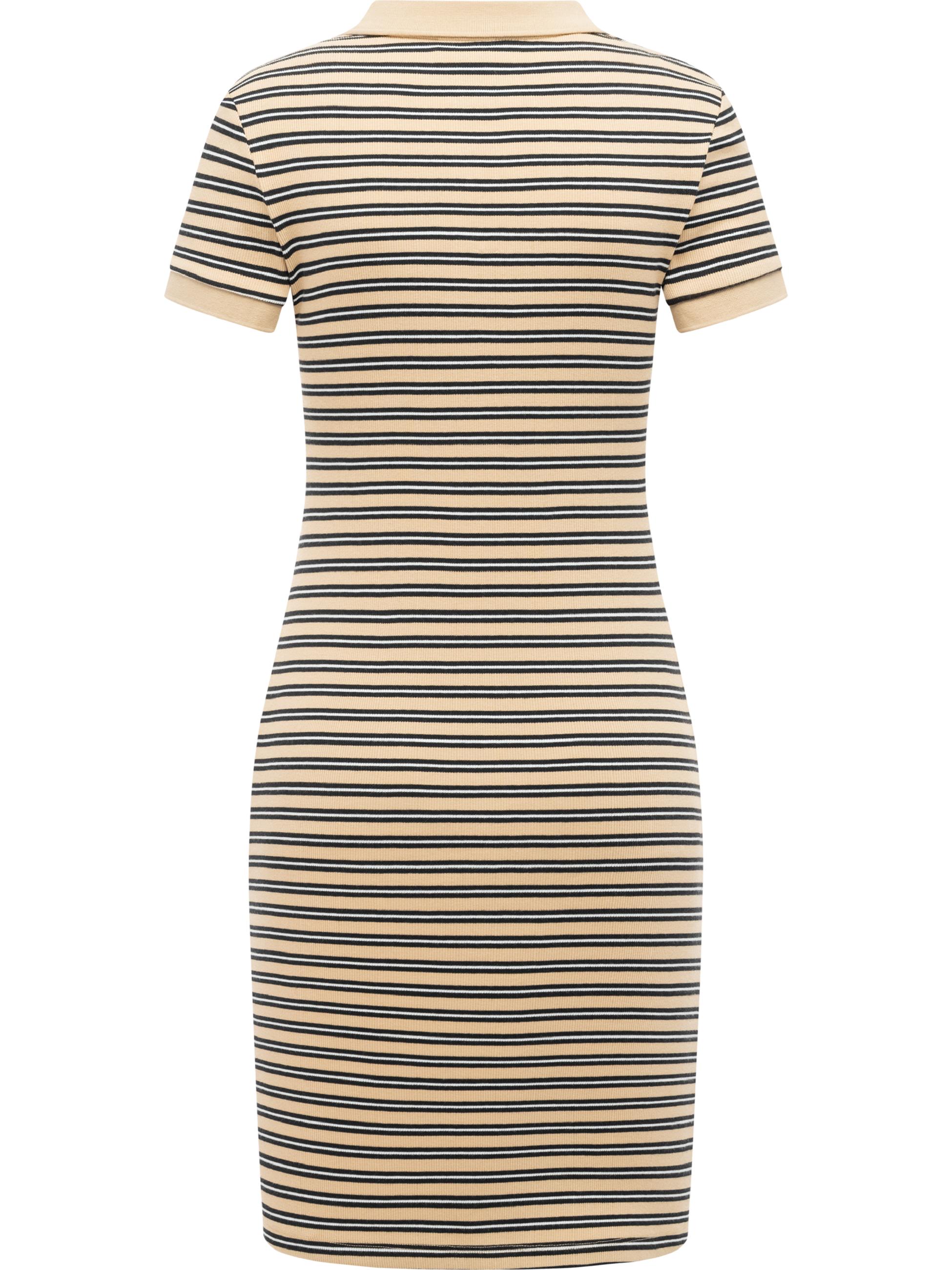 Gestreiftes Minikleid "Colaro Stripes Dress" Sand