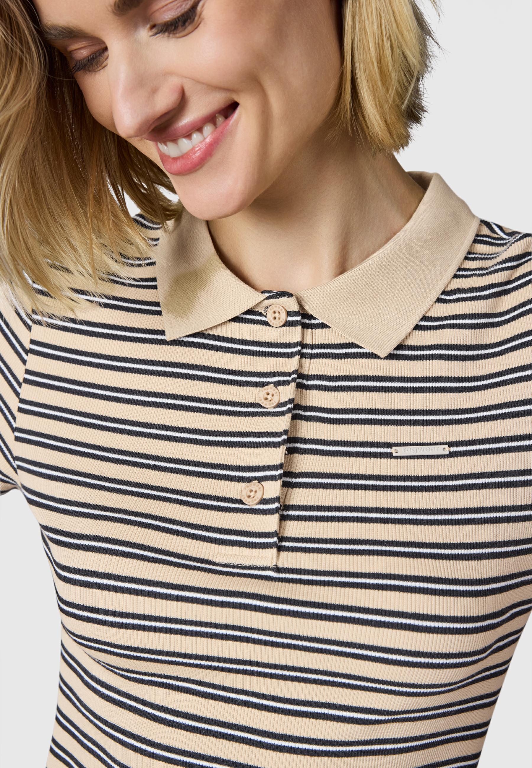 Gestreiftes Minikleid "Colaro Stripes Dress" Sand