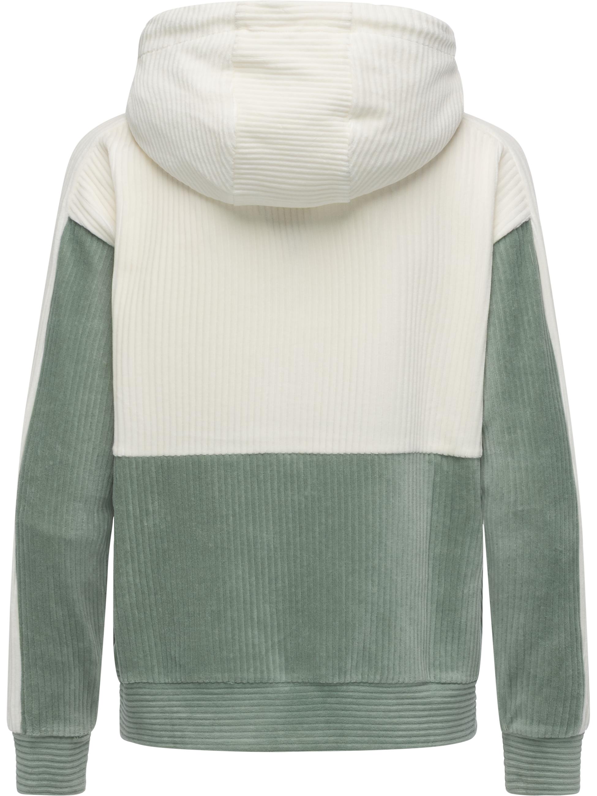 Sweatjacke aus kuscheligem Kord "Colbien Cordy" Dusty Green