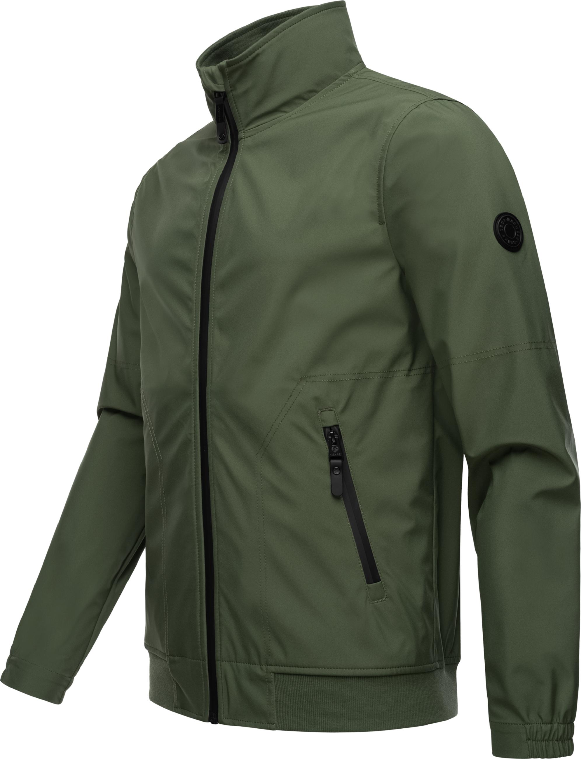 Leichte Übergangsjacke mit hohem Kragen "Collwie" Dark Olive