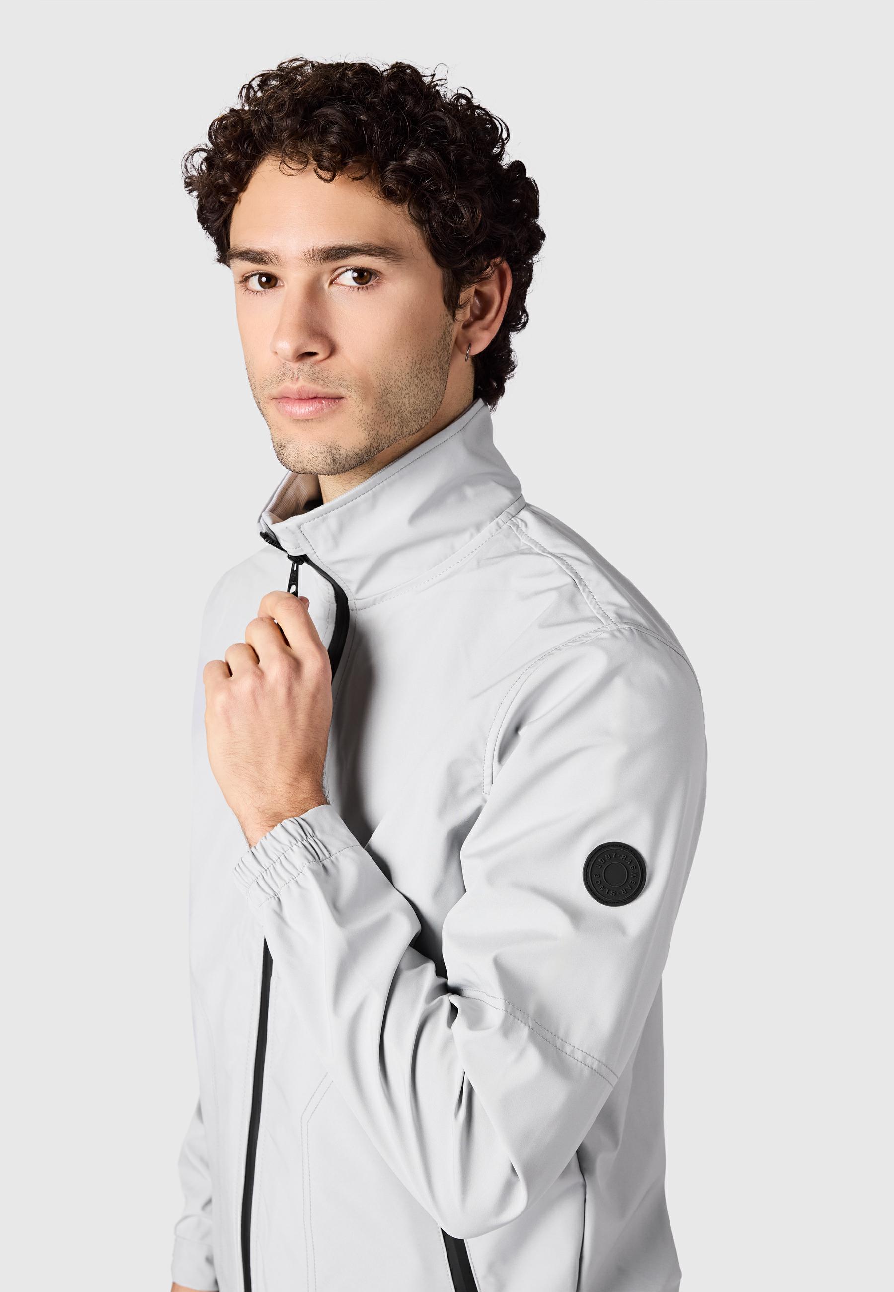 Wasserdichte Übergangsjacke mit hohem Kragen "Collwie" Light Grey