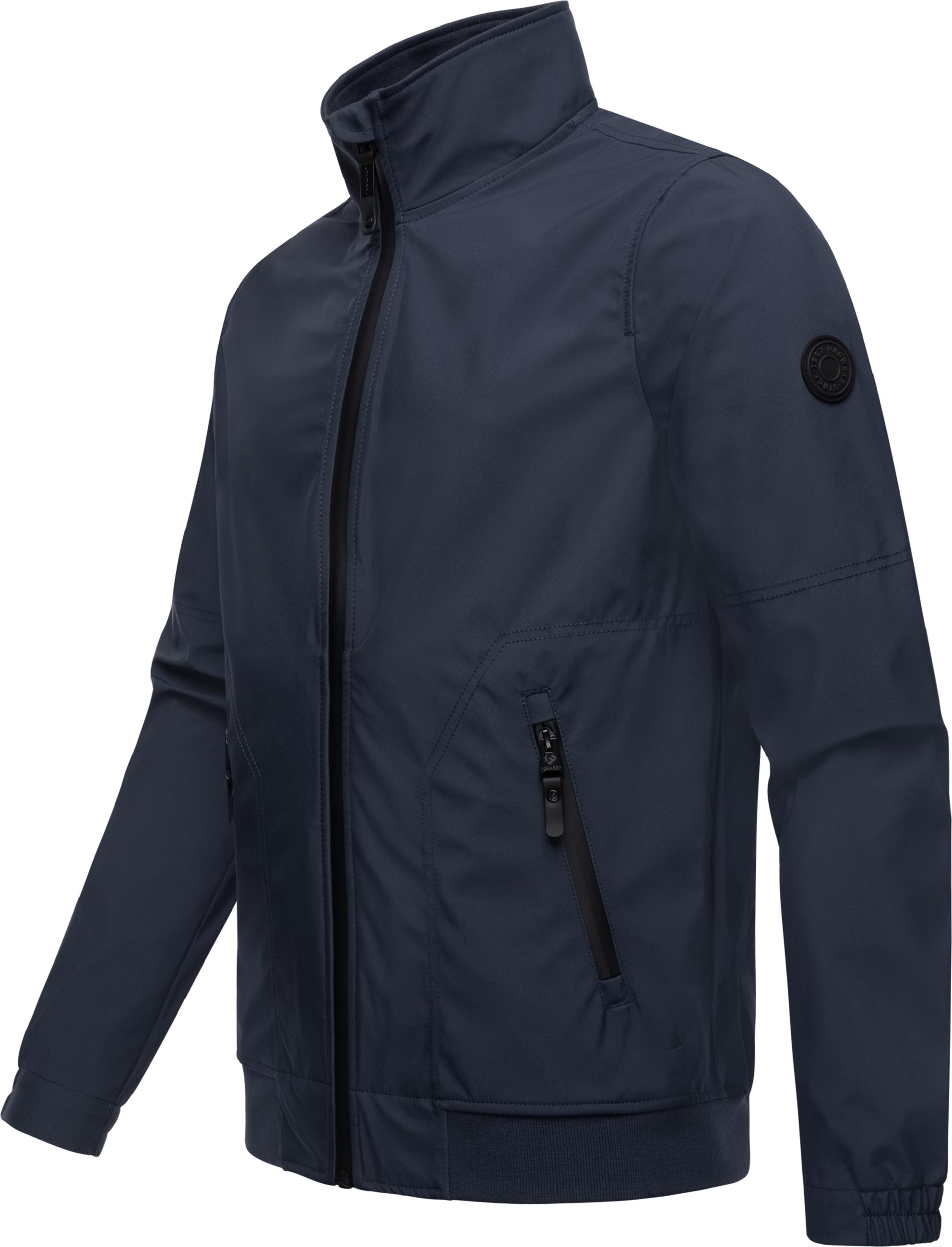 Leichte Übergangsjacke mit hohem Kragen "Collwie" Navy