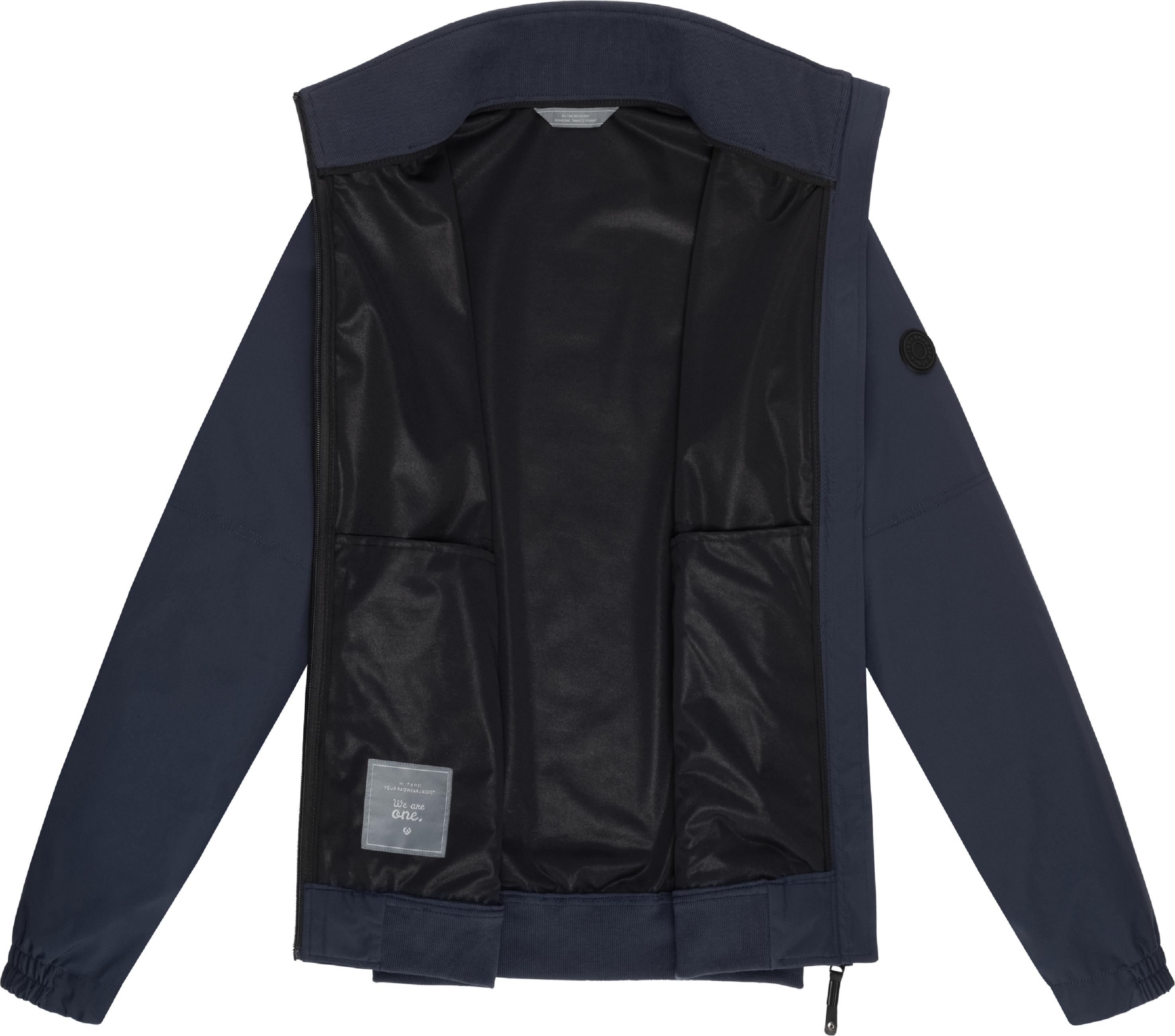 Leichte Übergangsjacke mit hohem Kragen "Collwie" Navy