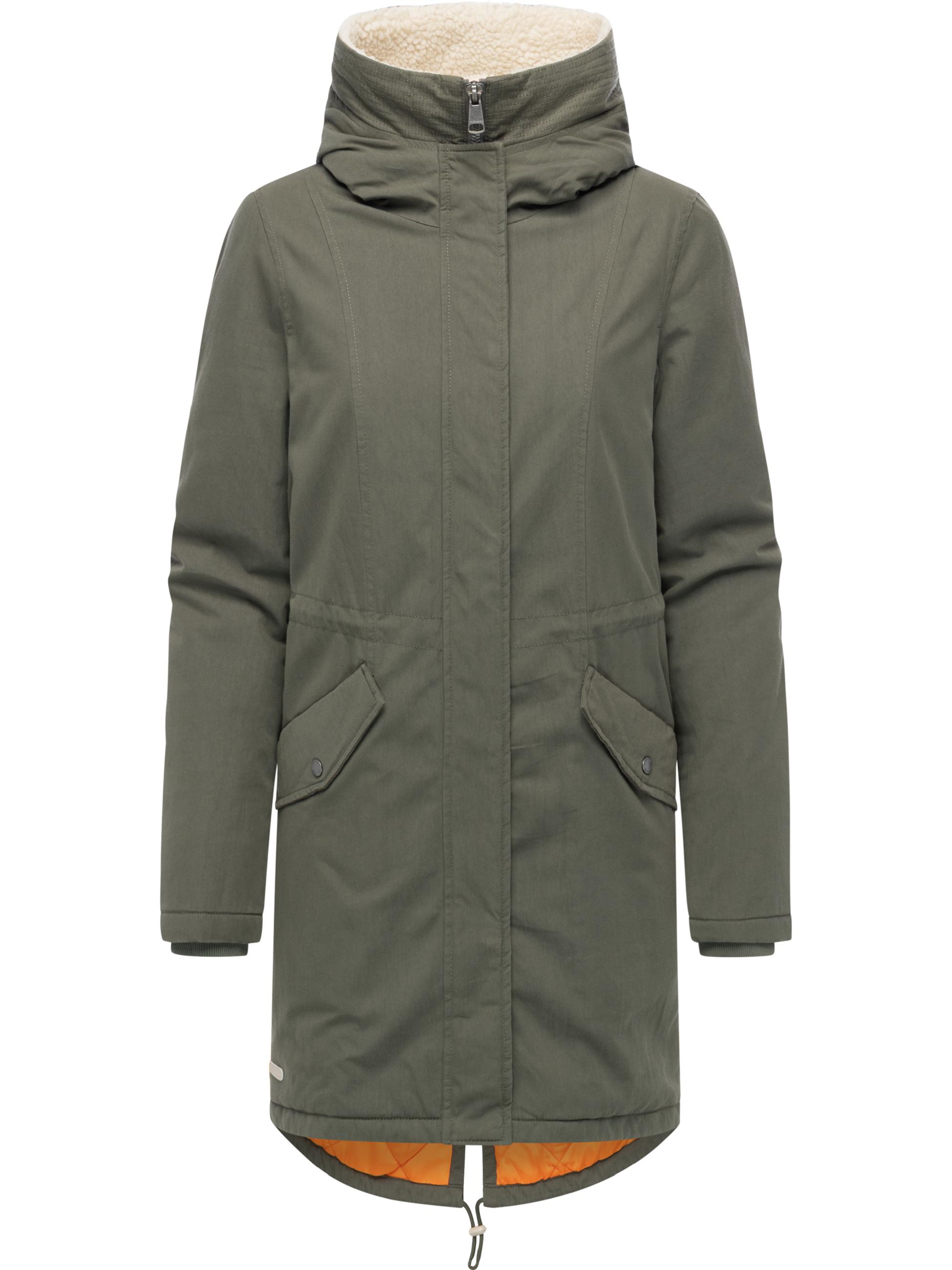 Damen Mantel mit Rucksack-Trägern "Coogle YOUMODO" Dark Olive