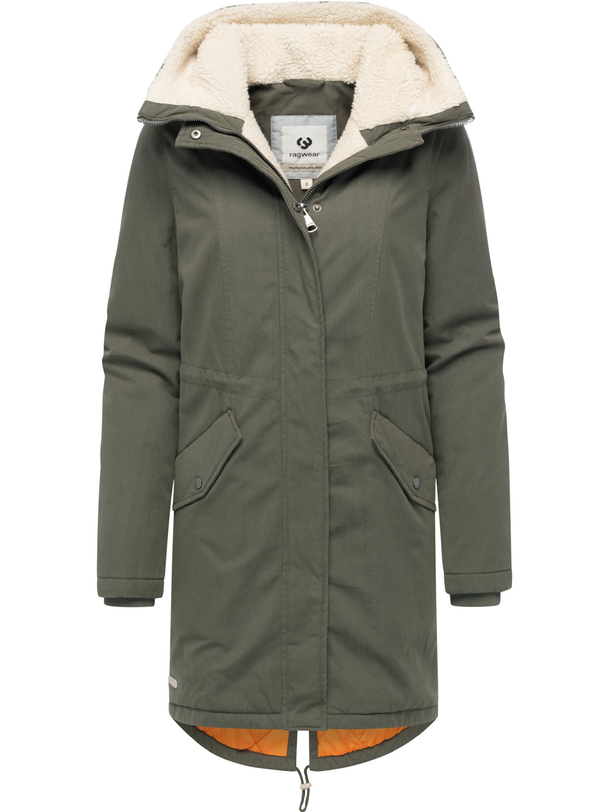 Damen Mantel mit Rucksack-Trägern "Coogle YOUMODO" Dark Olive