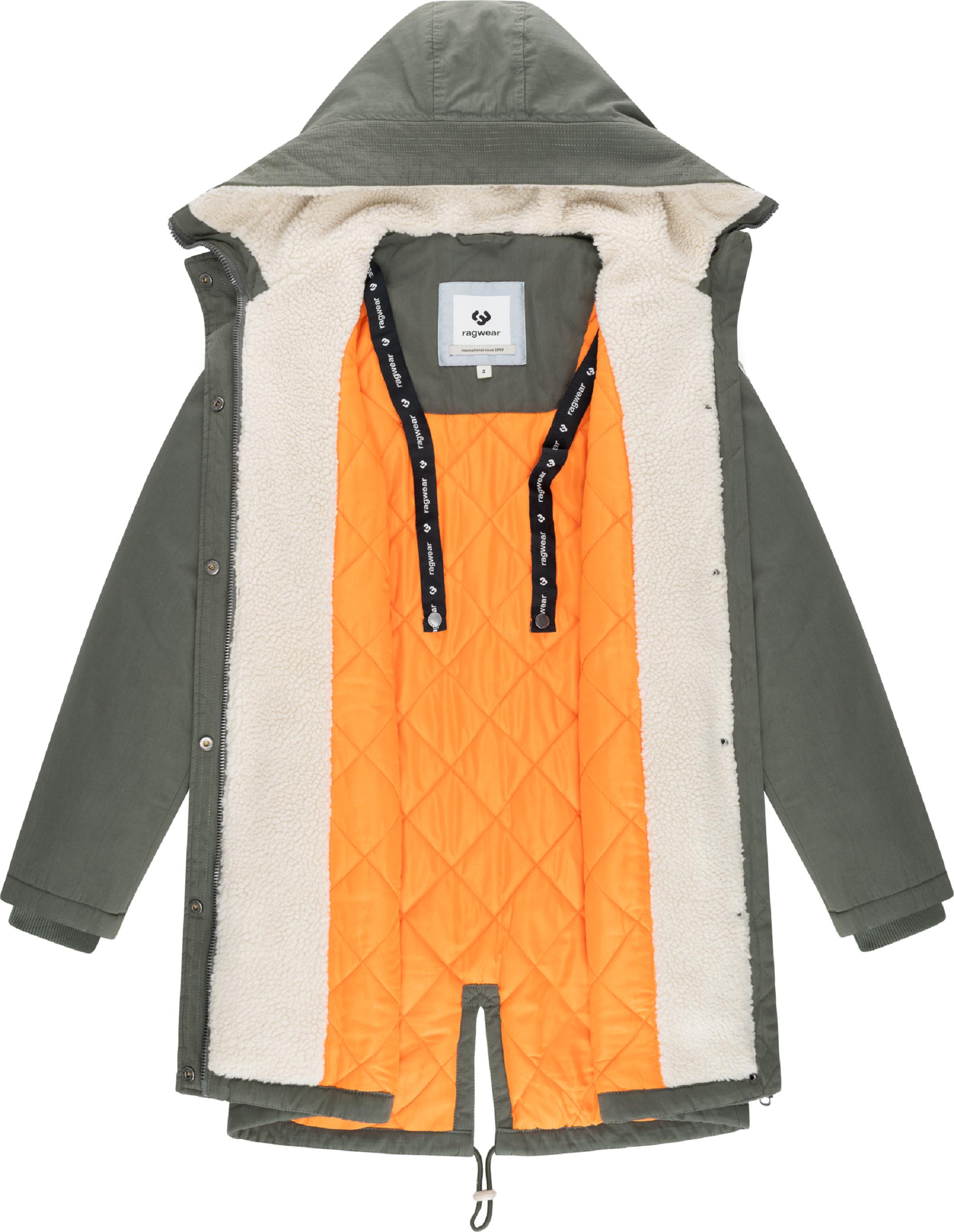 Damen Mantel mit Rucksack-Trägern "Coogle YOUMODO" Dark Olive