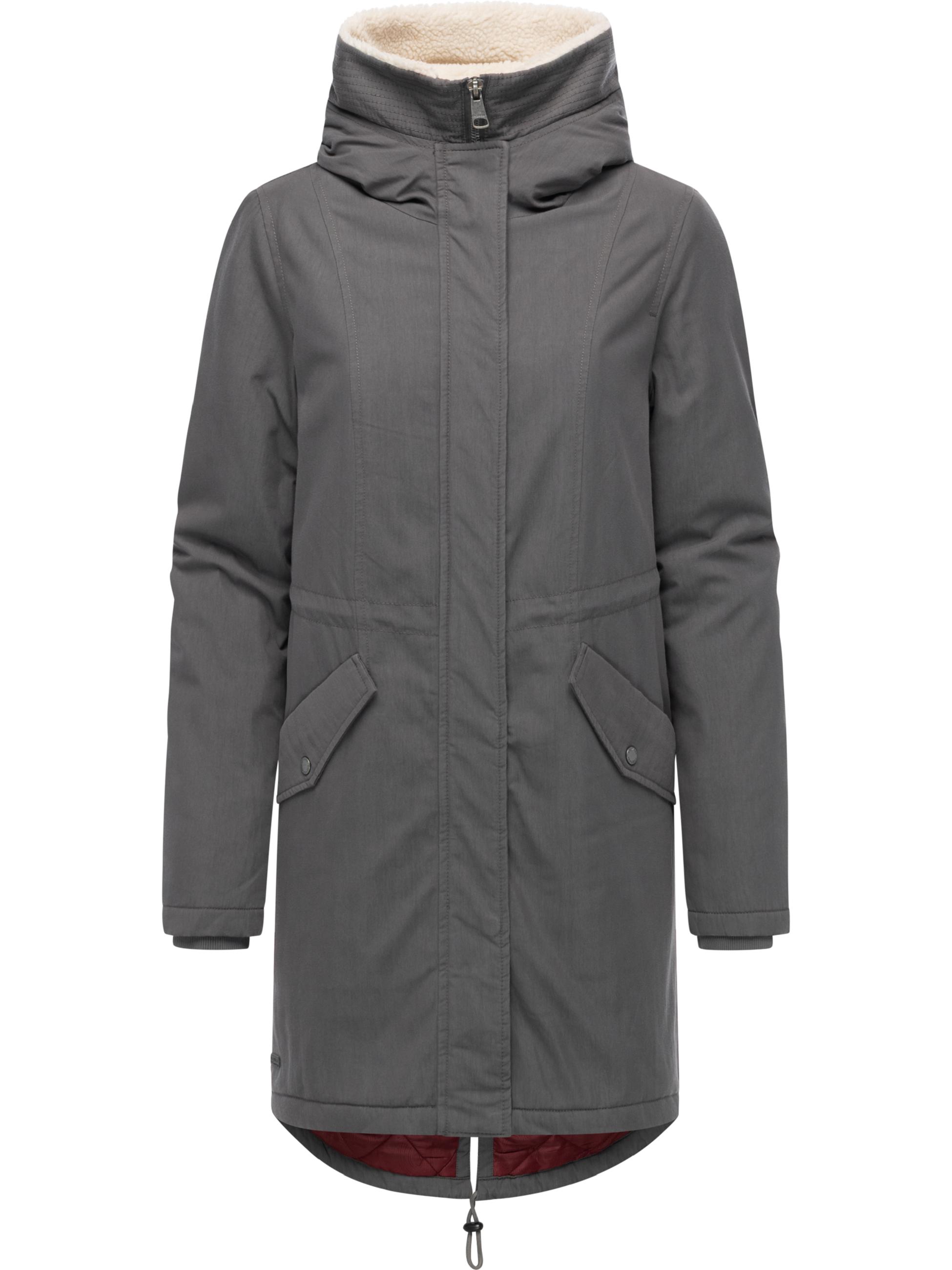 Damen Mantel mit Rucksack-Trägern "Coogle YOUMODO" Stone Grey