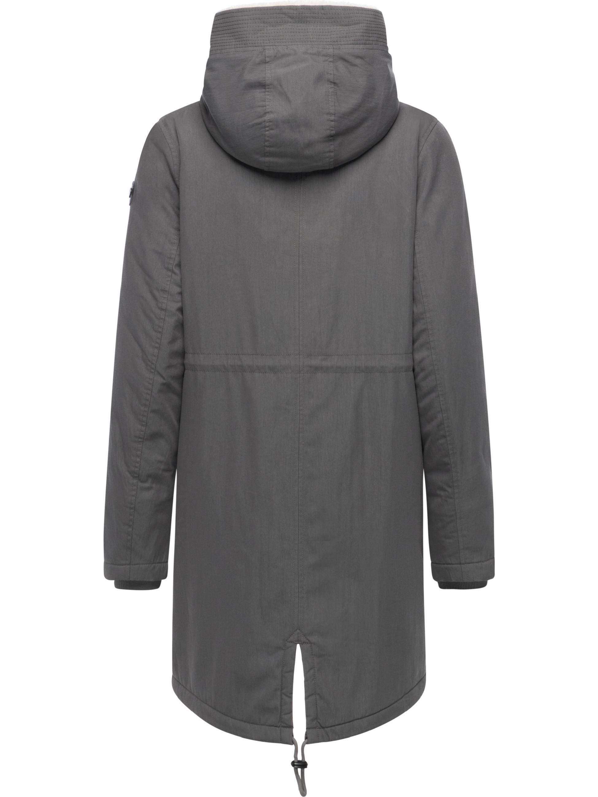 Damen Mantel mit Rucksack-Trägern "Coogle YOUMODO" Stone Grey