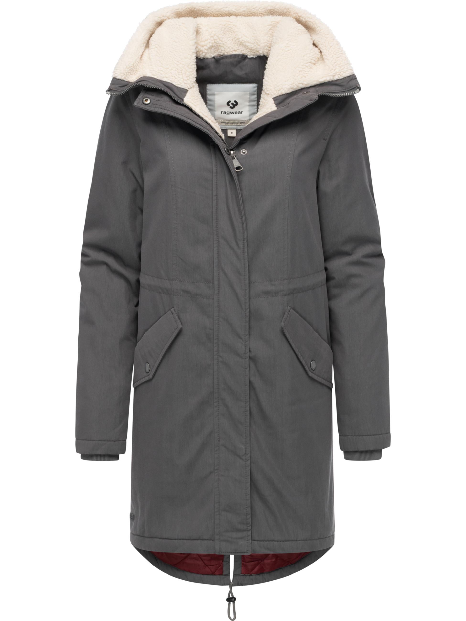 Damen Mantel mit Rucksack-Trägern "Coogle YOUMODO" Stone Grey