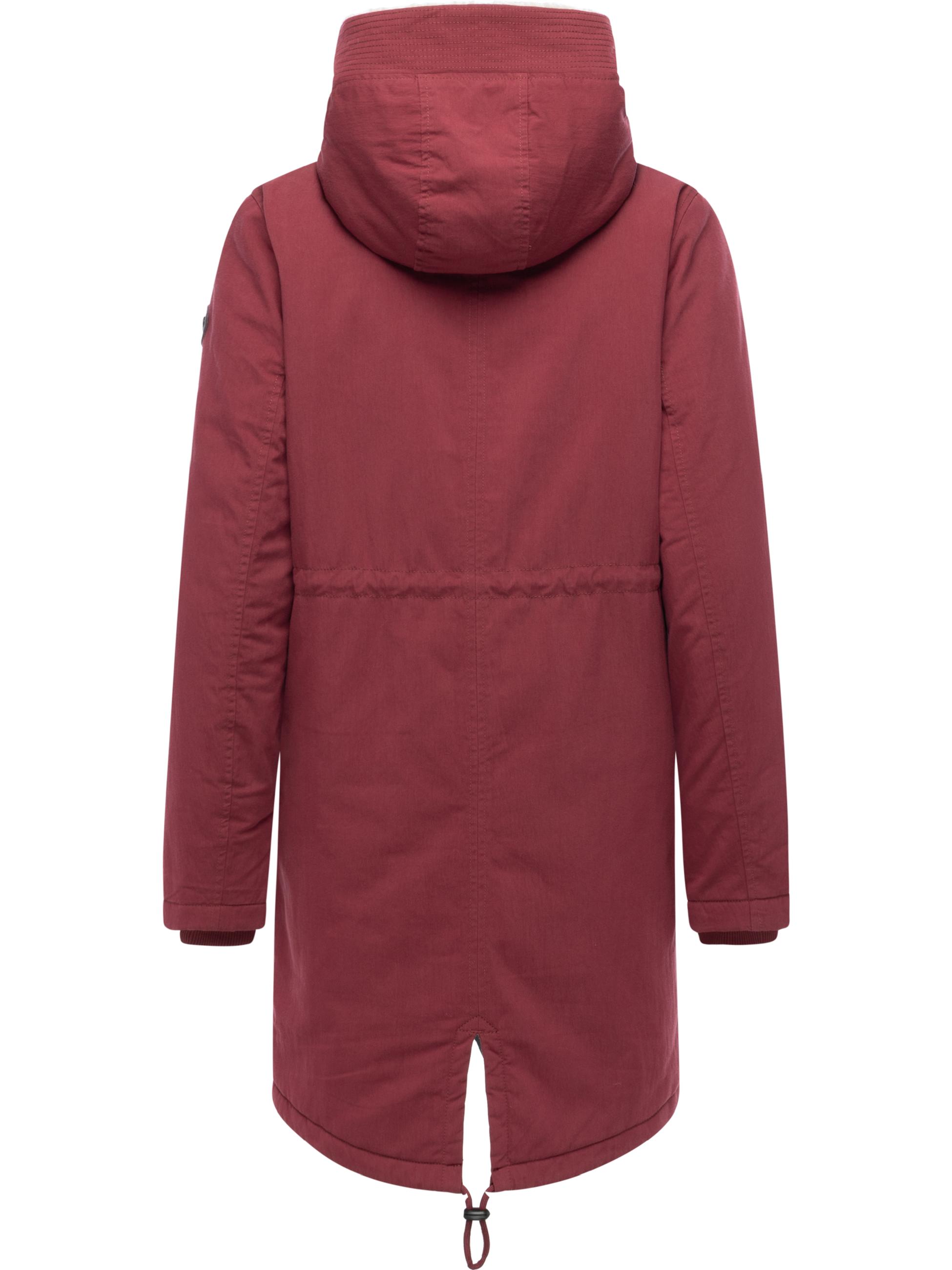 Damen Mantel mit Rucksack-Trägern "Coogle YOUMODO" Wine Red