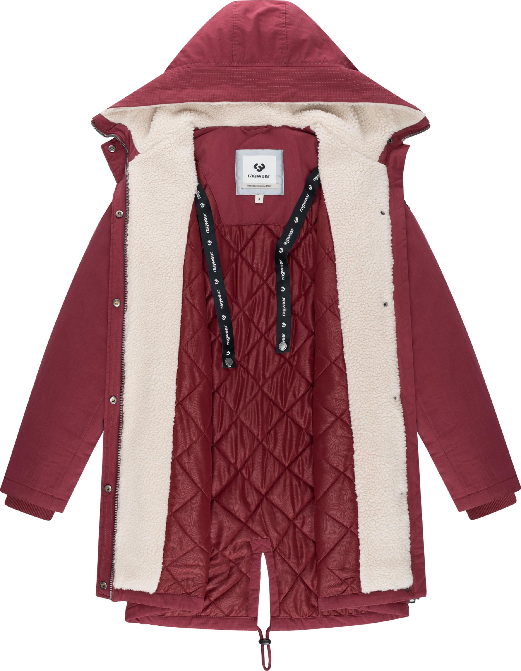 Damen Mantel mit Rucksack-Trägern "Coogle YOUMODO" Wine Red