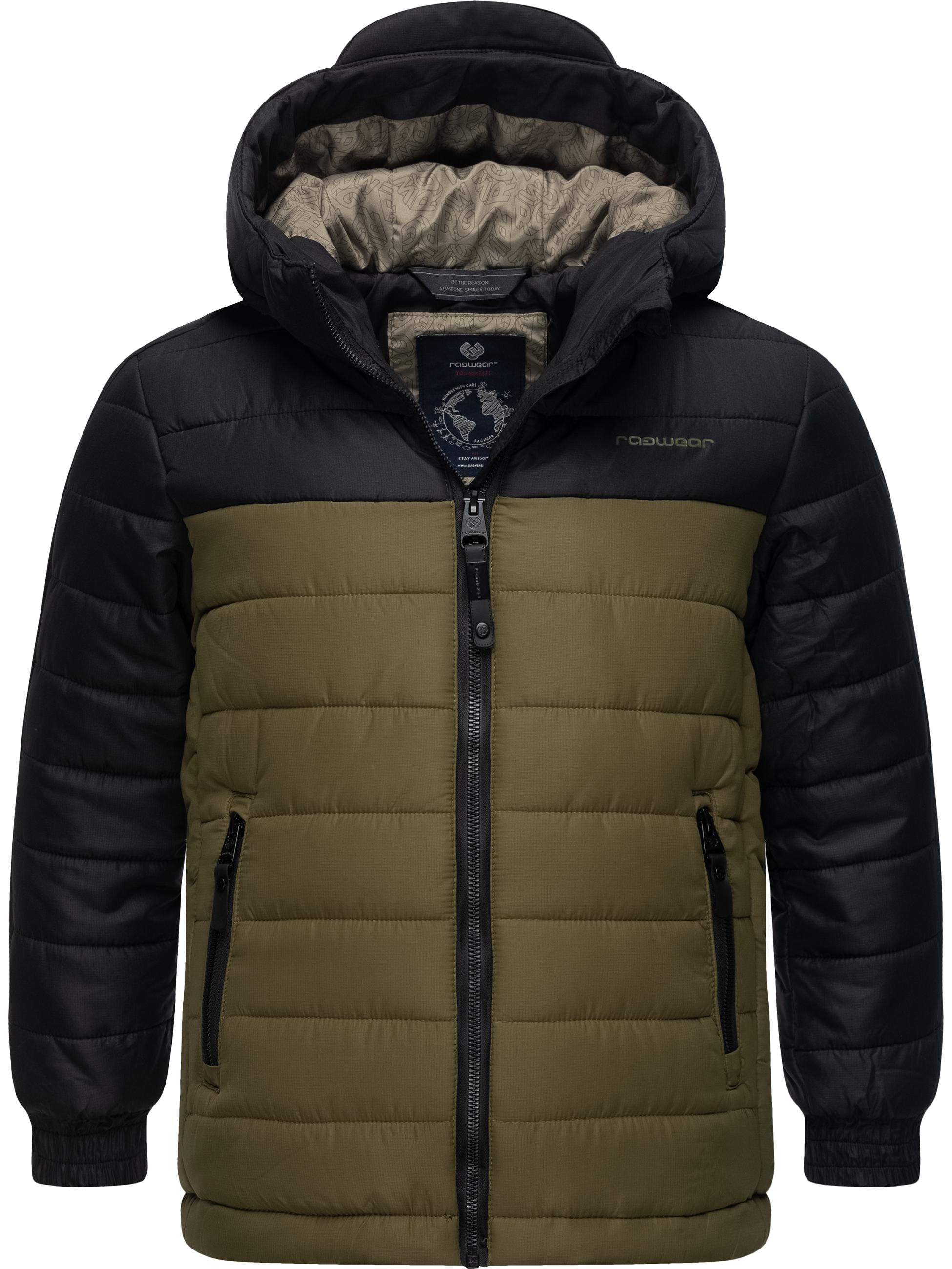 Winter Steppjacke mit Kapuze "Coolio Blocks" Black