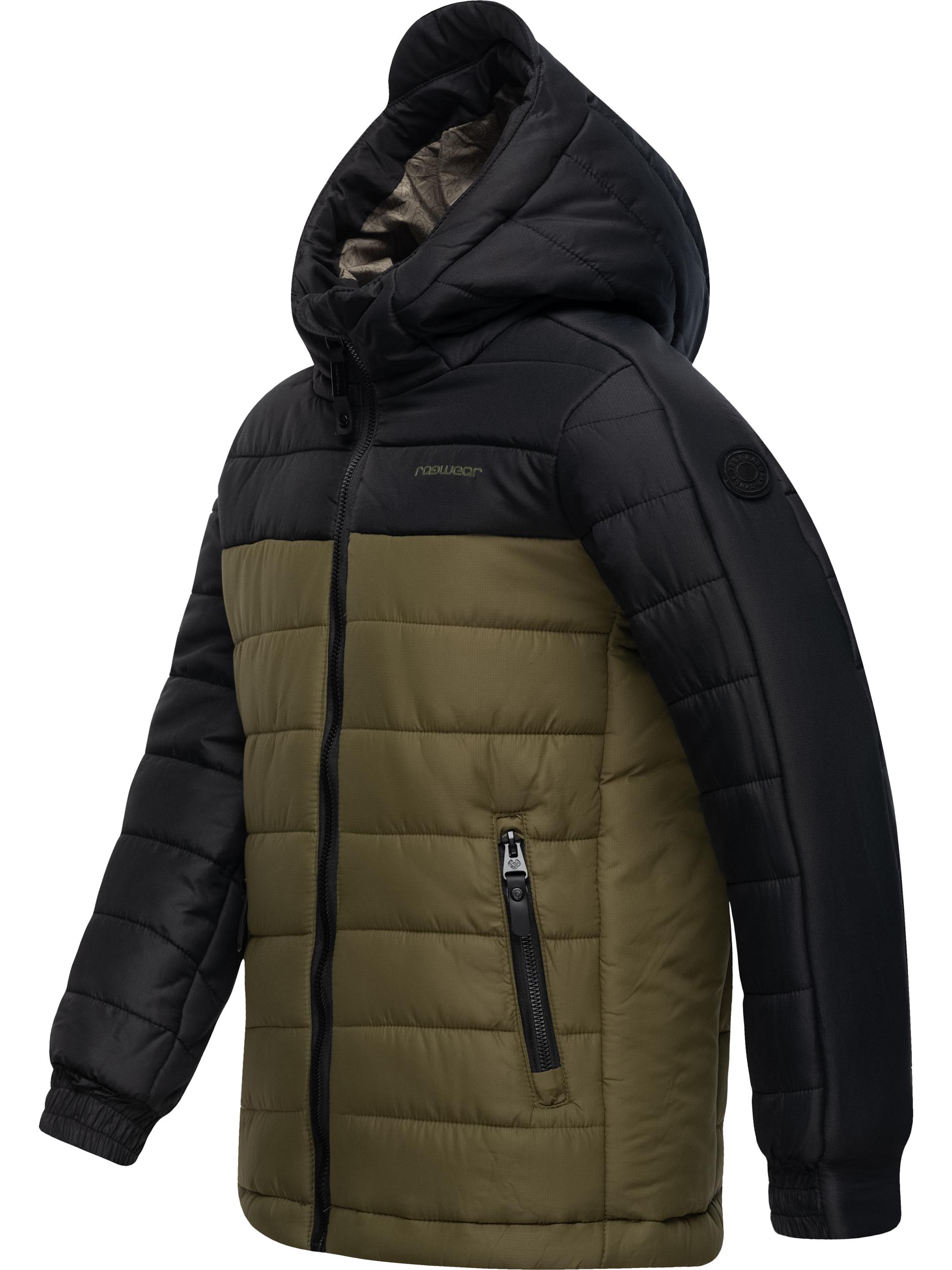 Winter Steppjacke mit Kapuze "Coolio Blocks" Black