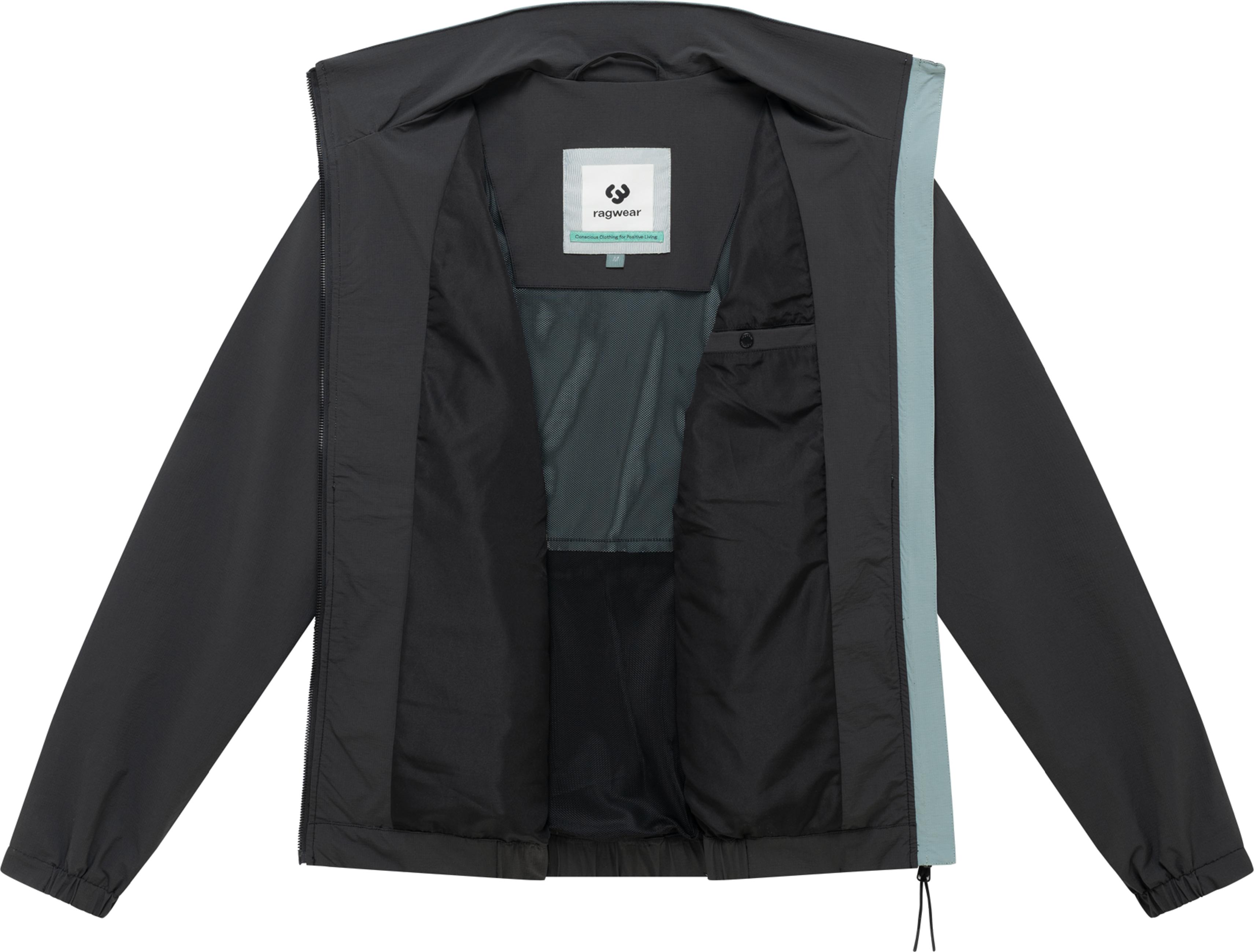 Leichte Jacke mit Stehkragen "Corb" Black