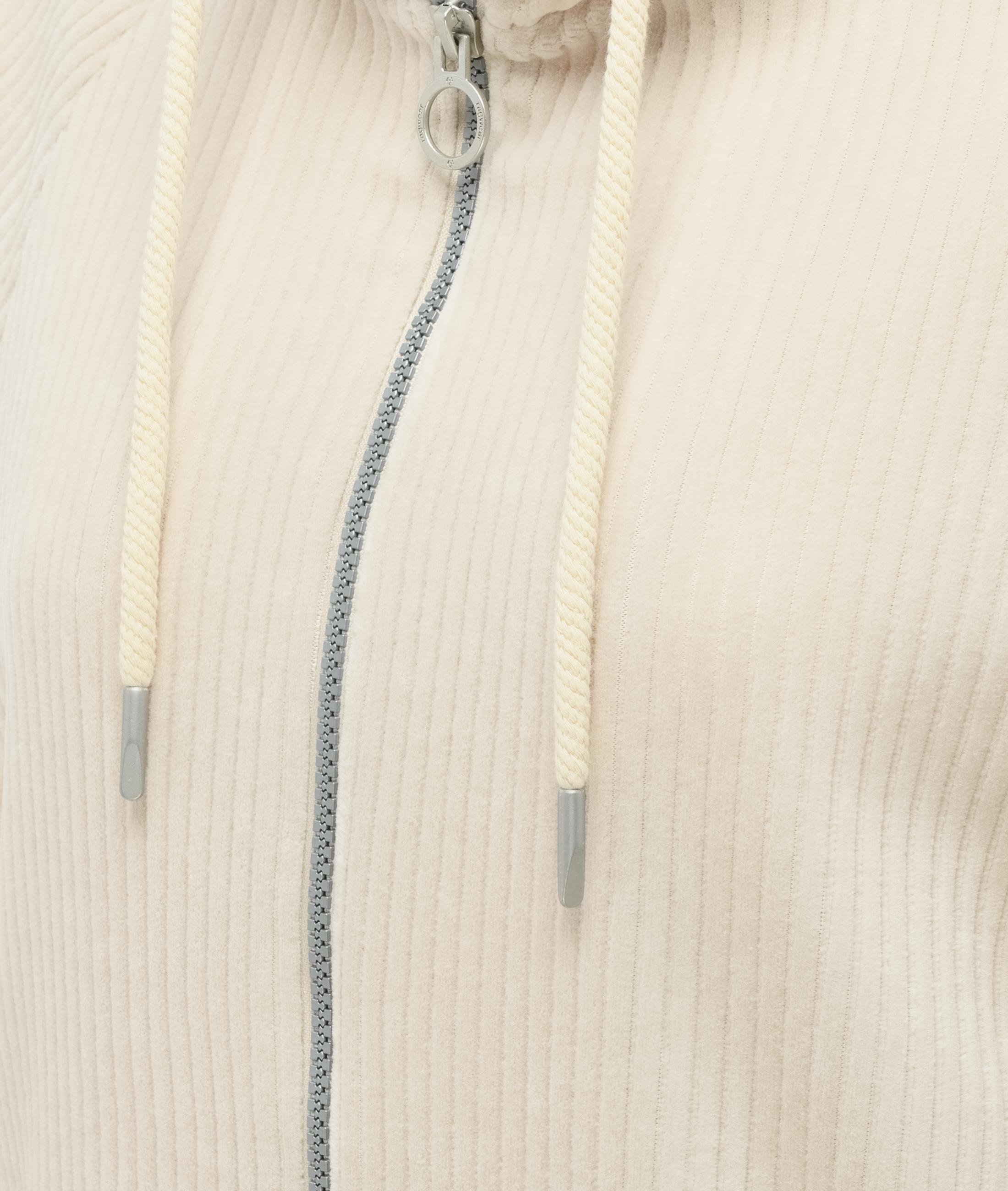 Sweatjacke aus weichem Kord mit Samt-Haptik "Corduly Cordy" Ecru26
