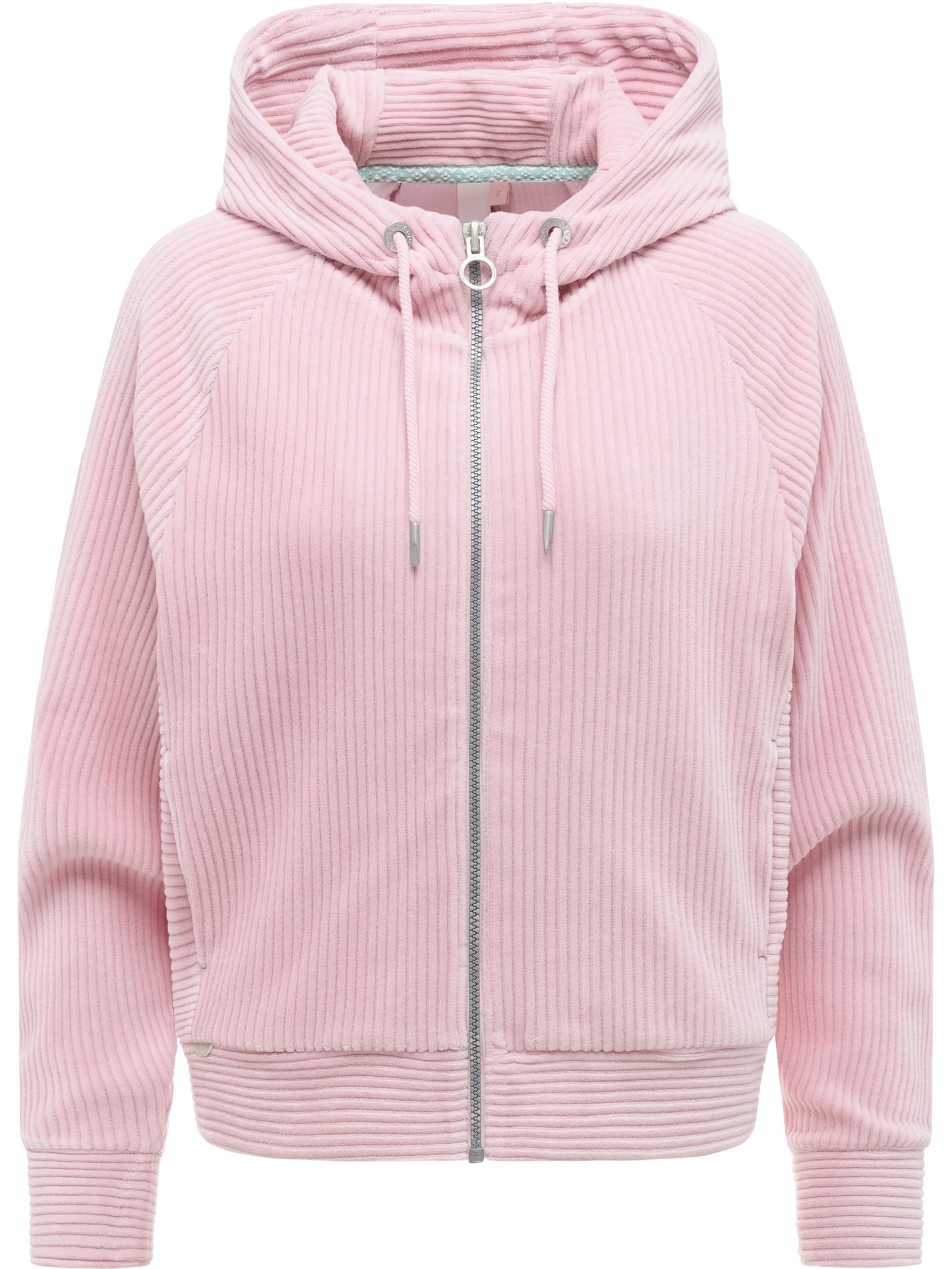 Sweatjacke aus weichem Kord mit Samt-Haptik "Corduly Cordy" Marshmallow26