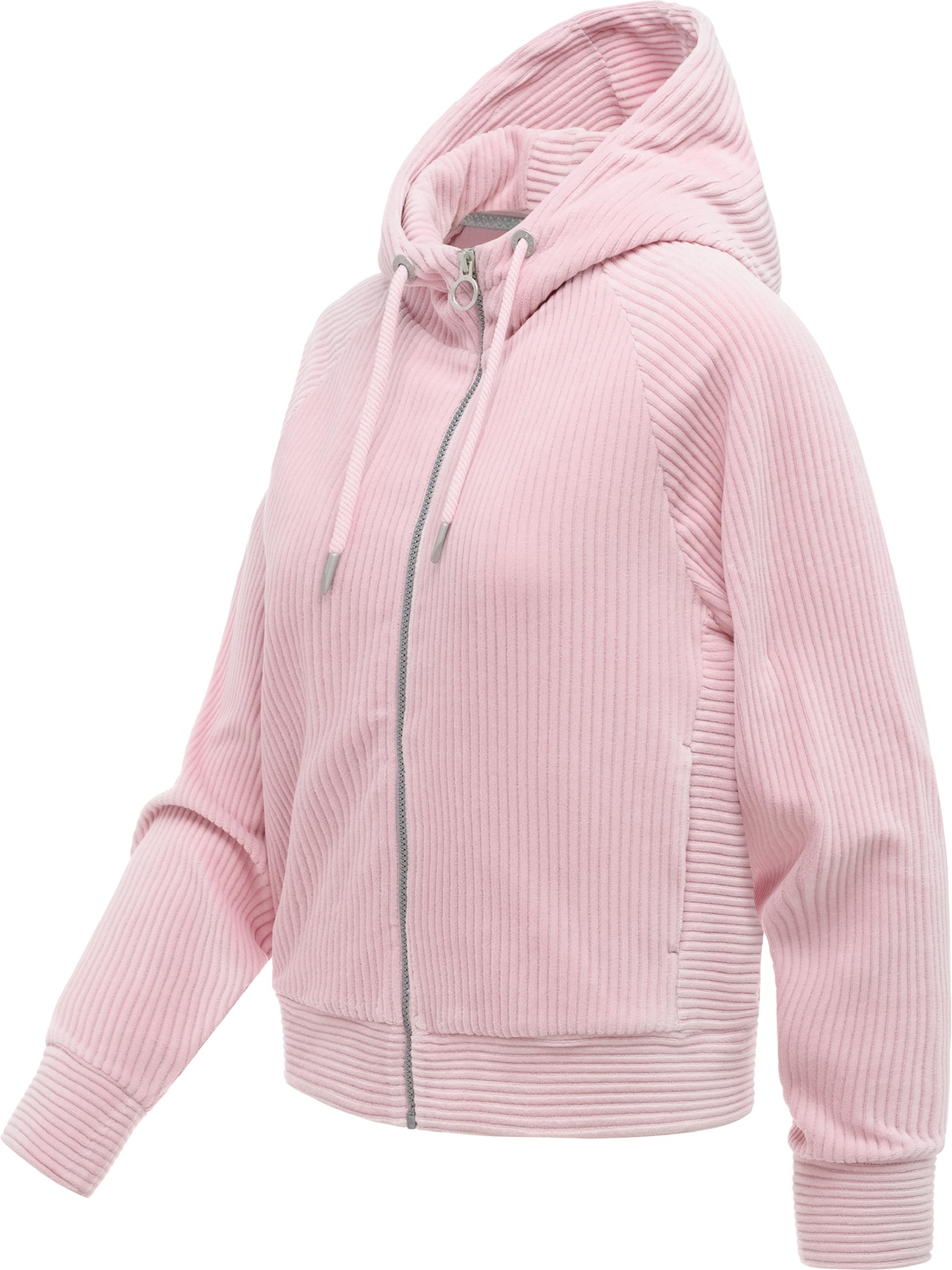 Sweatjacke aus weichem Kord mit Samt-Haptik "Corduly Cordy" Marshmallow26