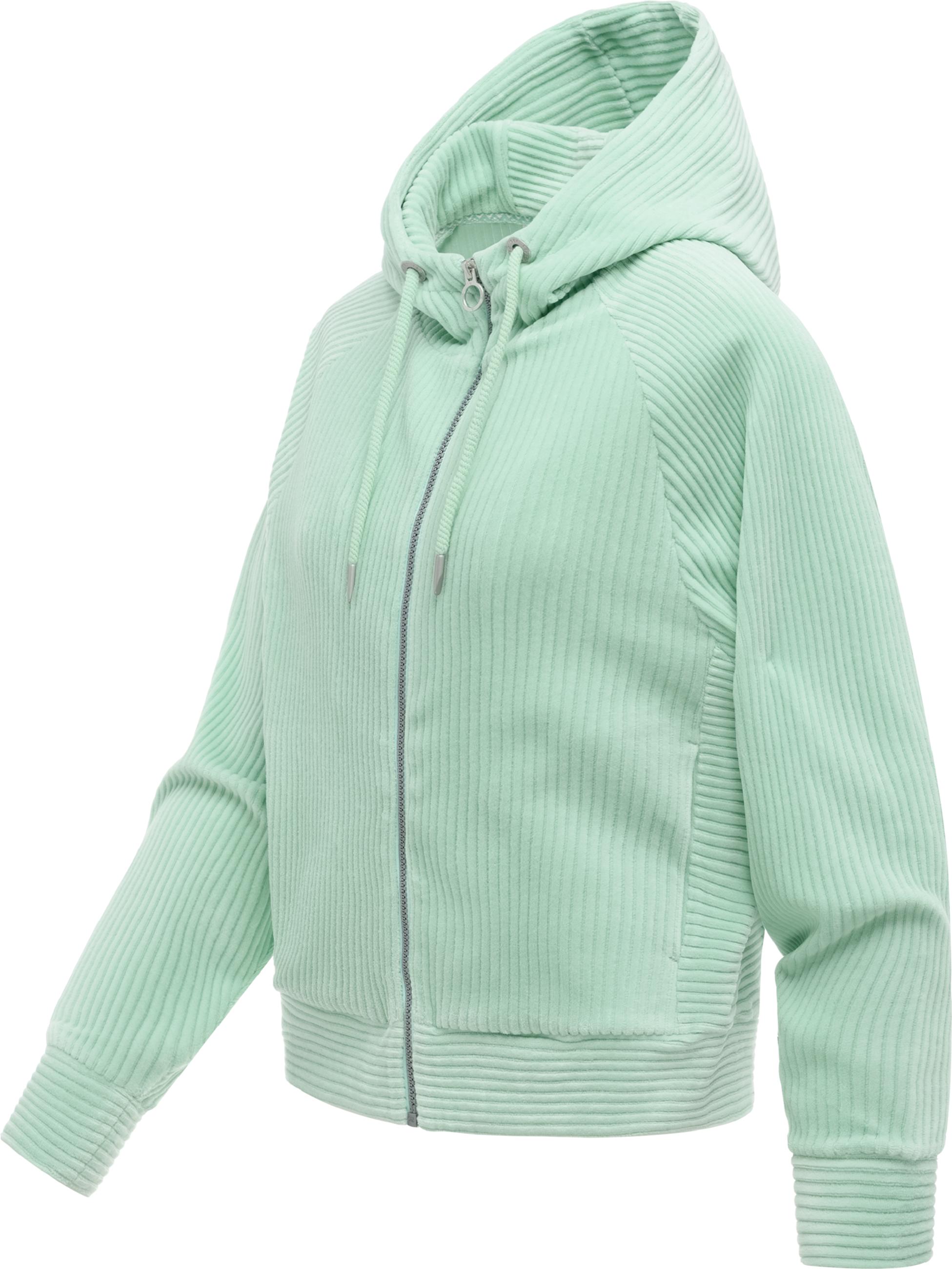 Sweatjacke aus weichem Kord mit Samt-Haptik "Corduly Cordy" Mint26