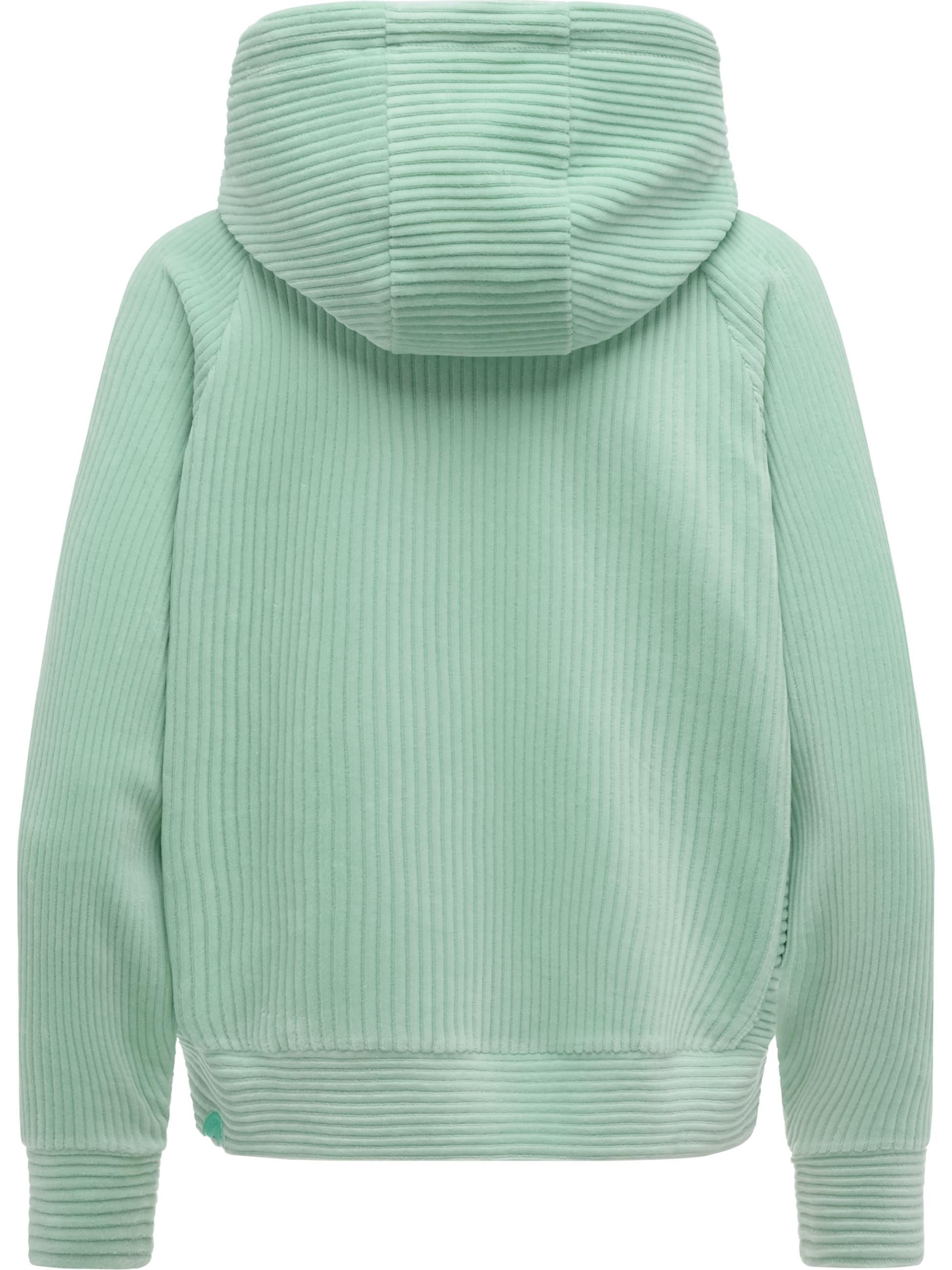 Sweatjacke aus weichem Kord mit Samt-Haptik "Corduly Cordy" Mint26
