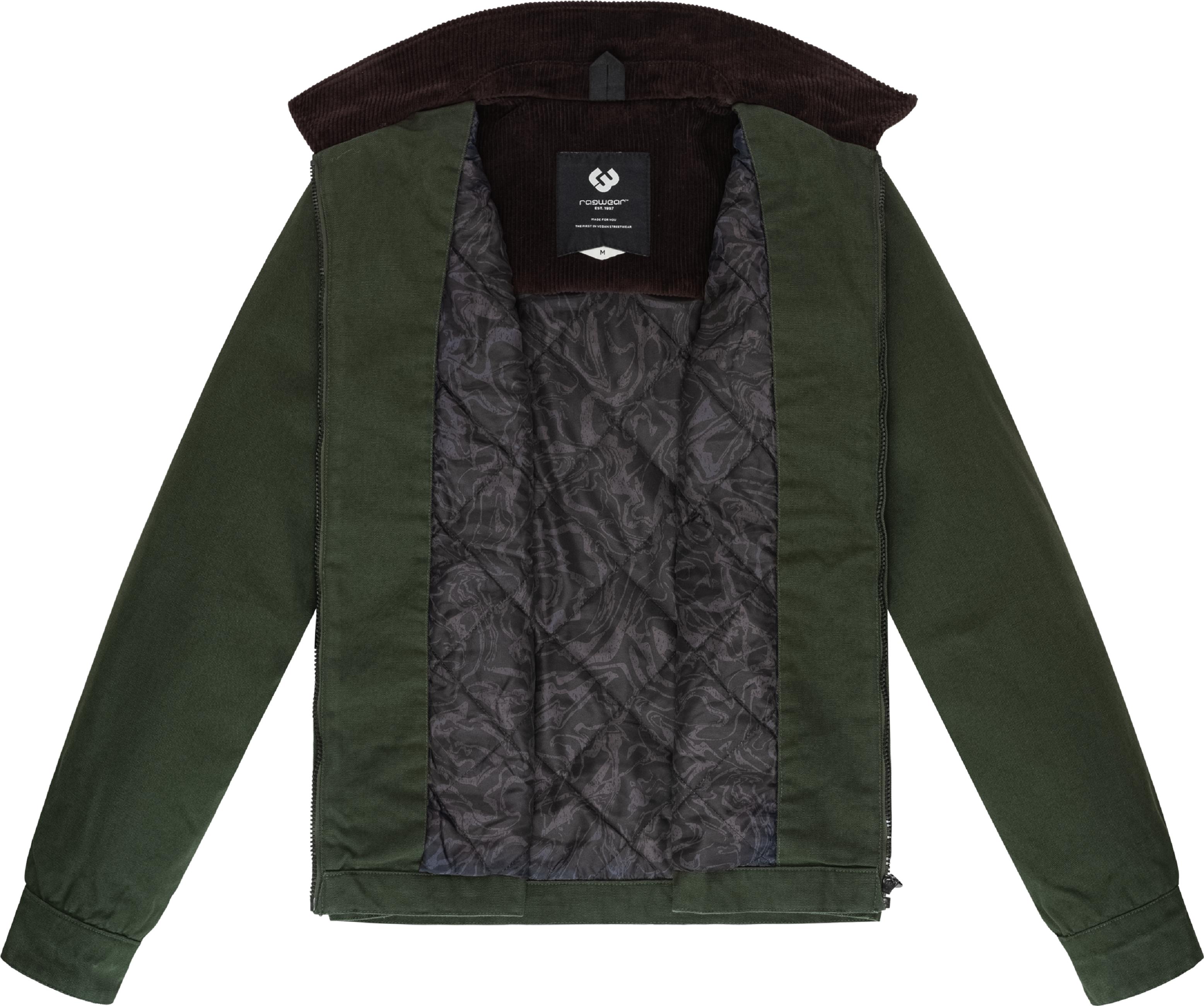 Leichte Hemdjacke "Cordyreo" Dark Olive