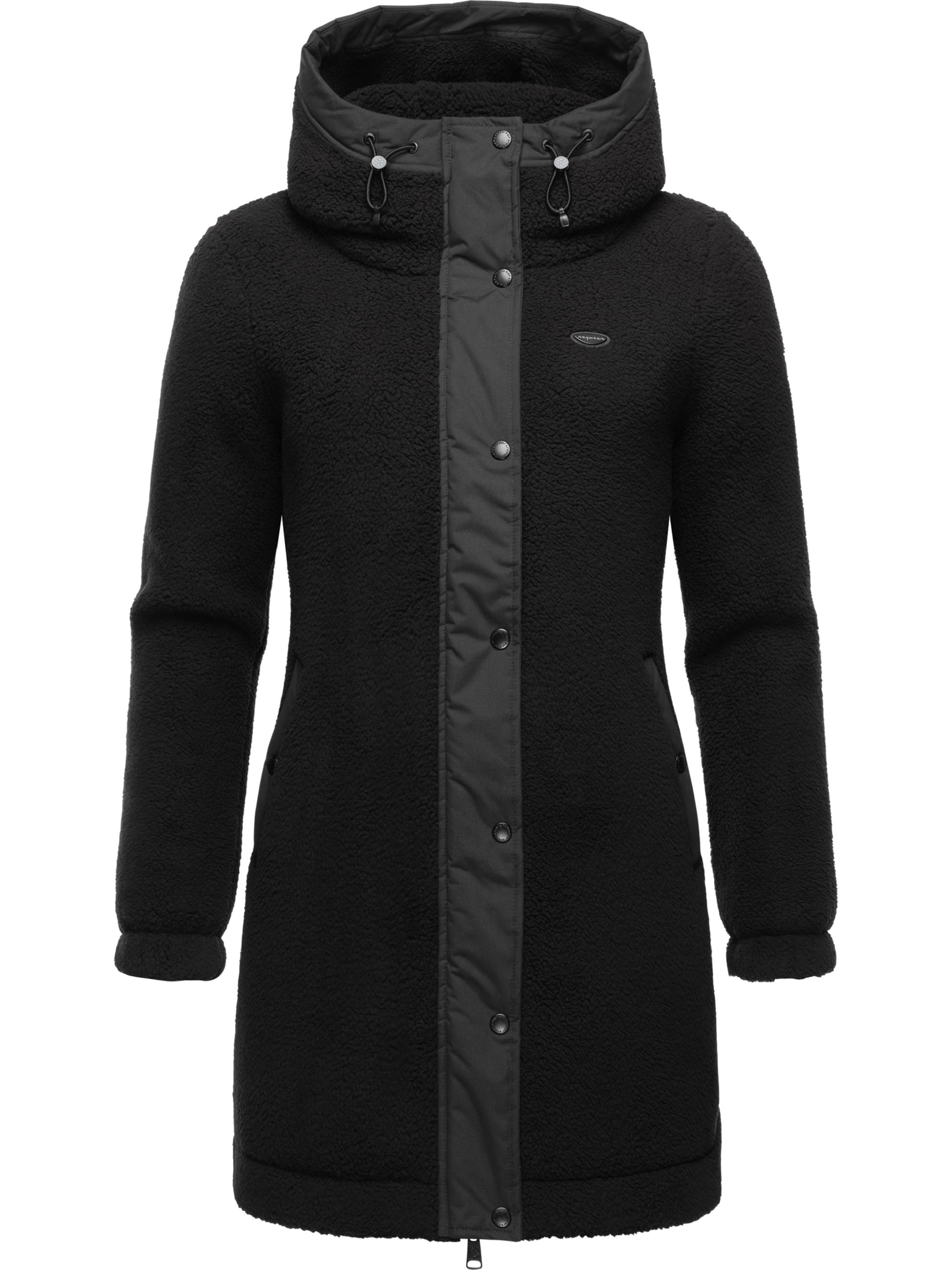 Flauschige Übergangsjacke "Cousy" Black