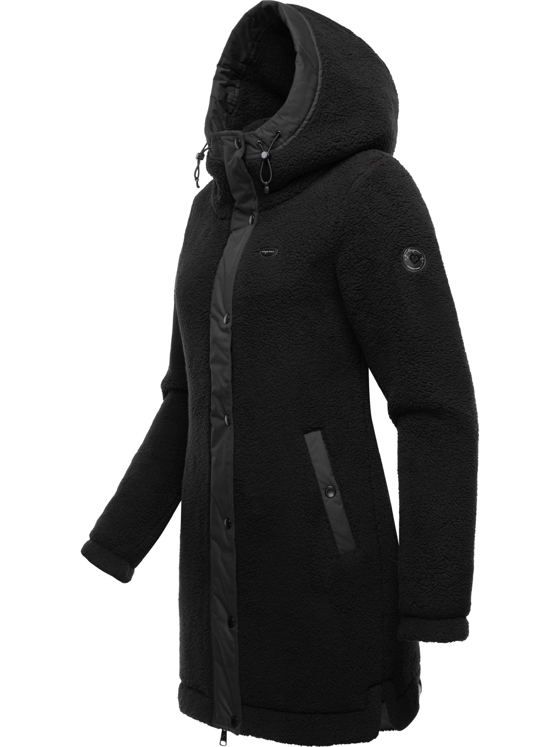 Flauschige Übergangsjacke "Cousy" Black