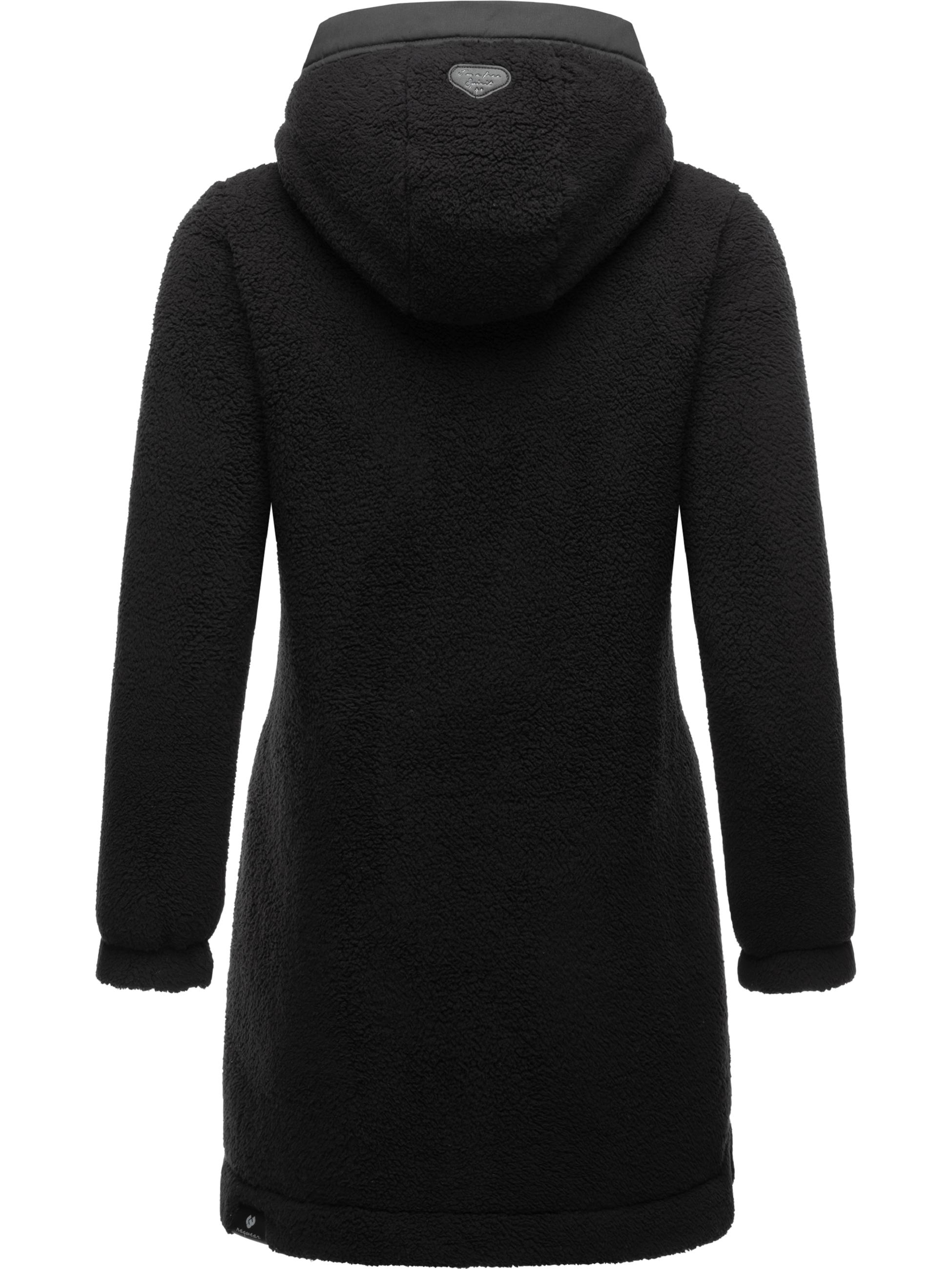 Flauschige Übergangsjacke "Cousy" Black