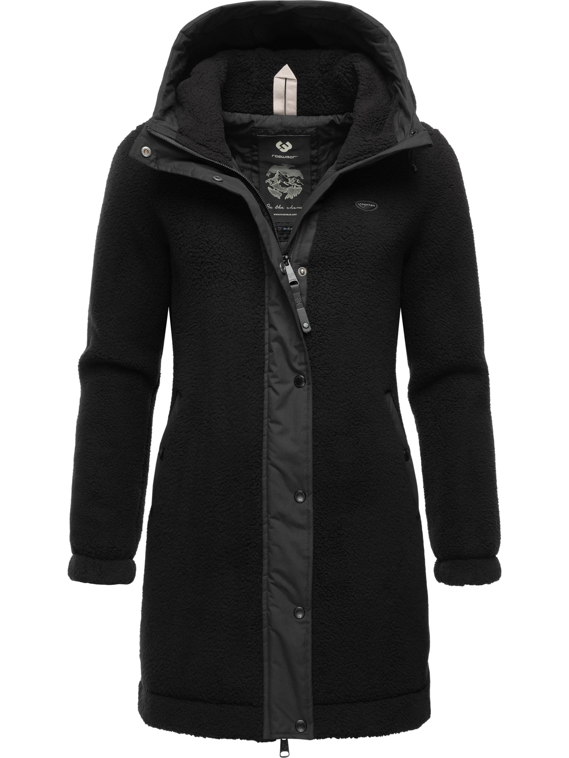 Flauschige Übergangsjacke "Cousy" Black