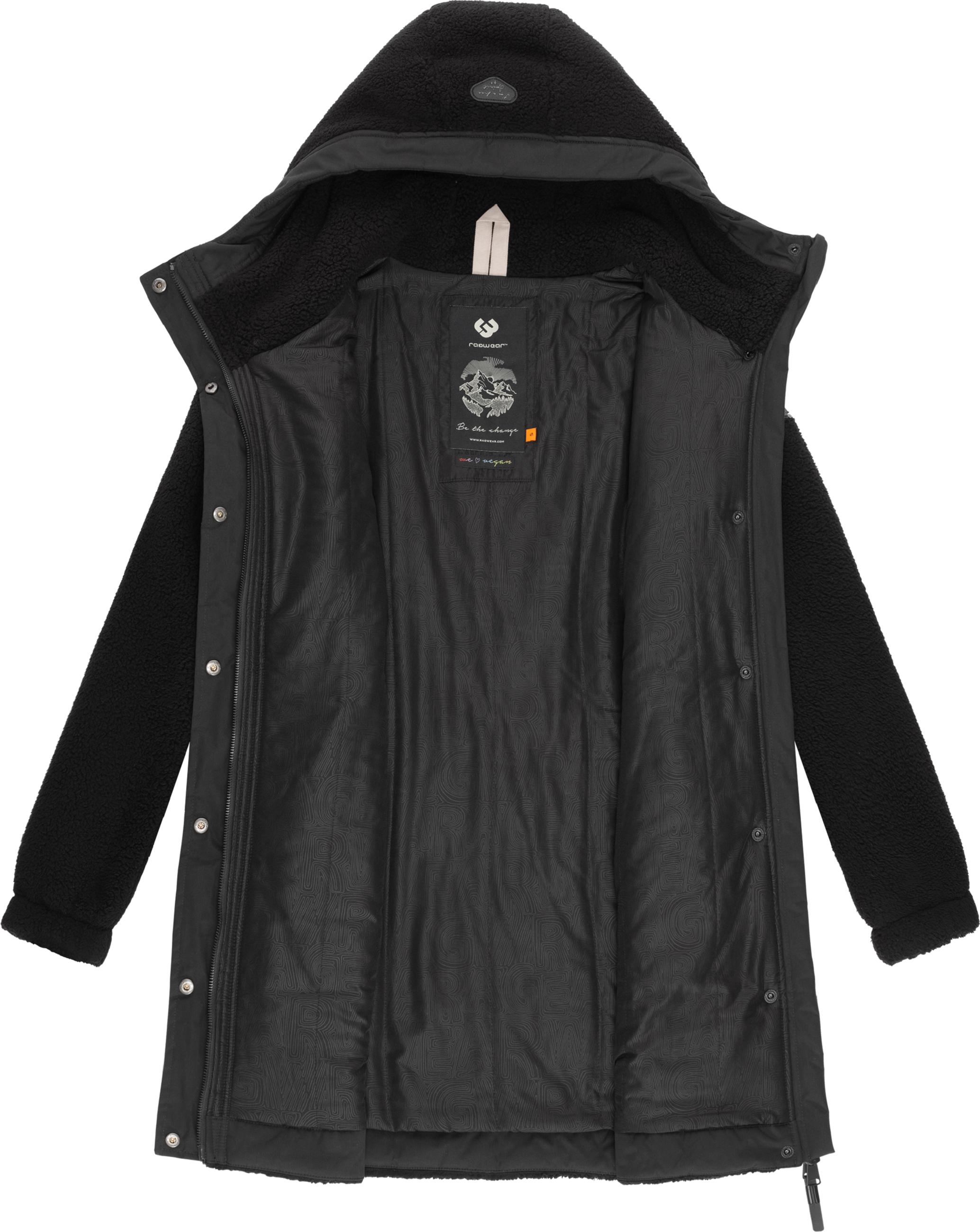 Flauschige Übergangsjacke "Cousy" Black