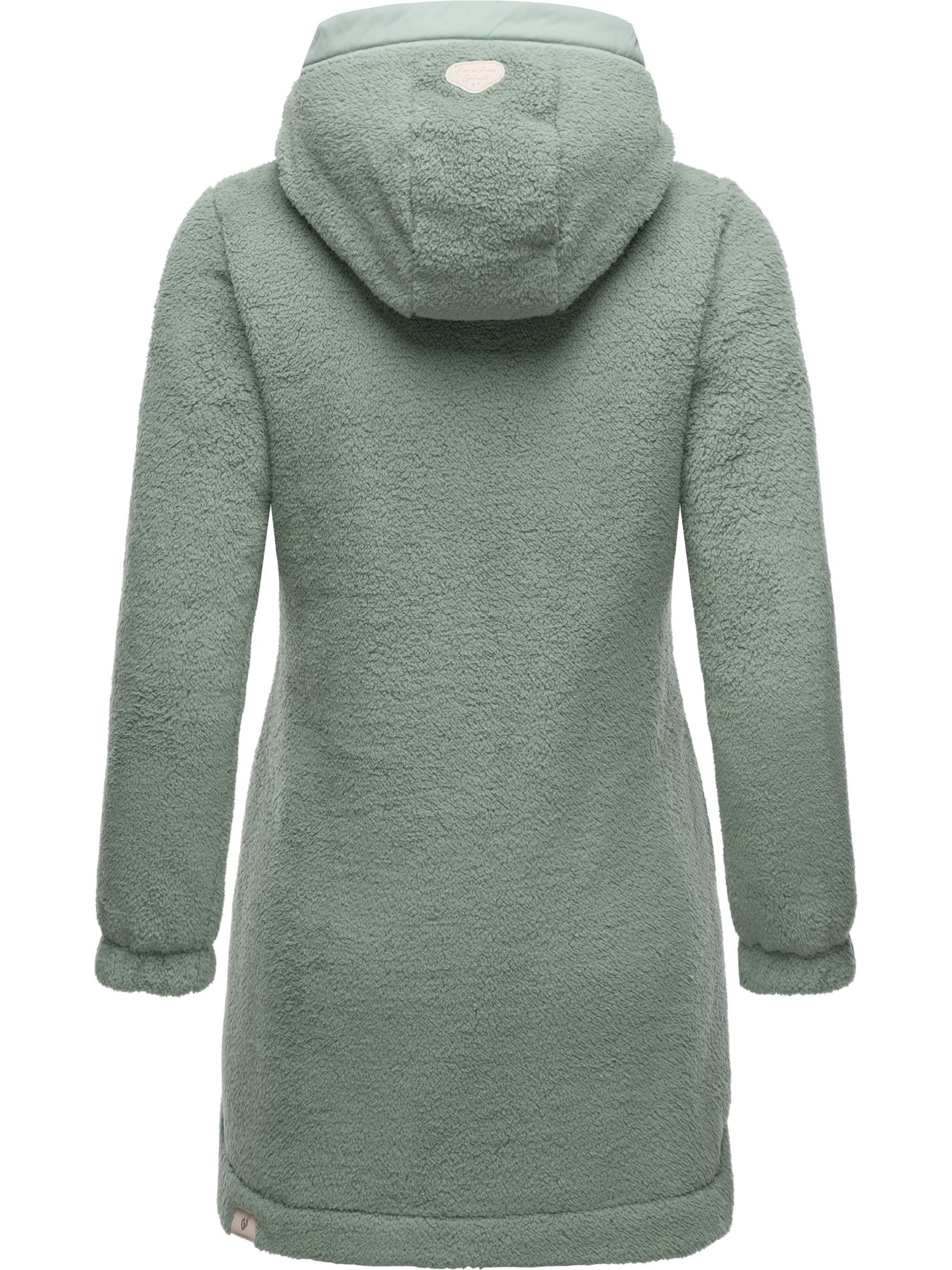 Flauschige Übergangsjacke "Cousy" Dusty Green