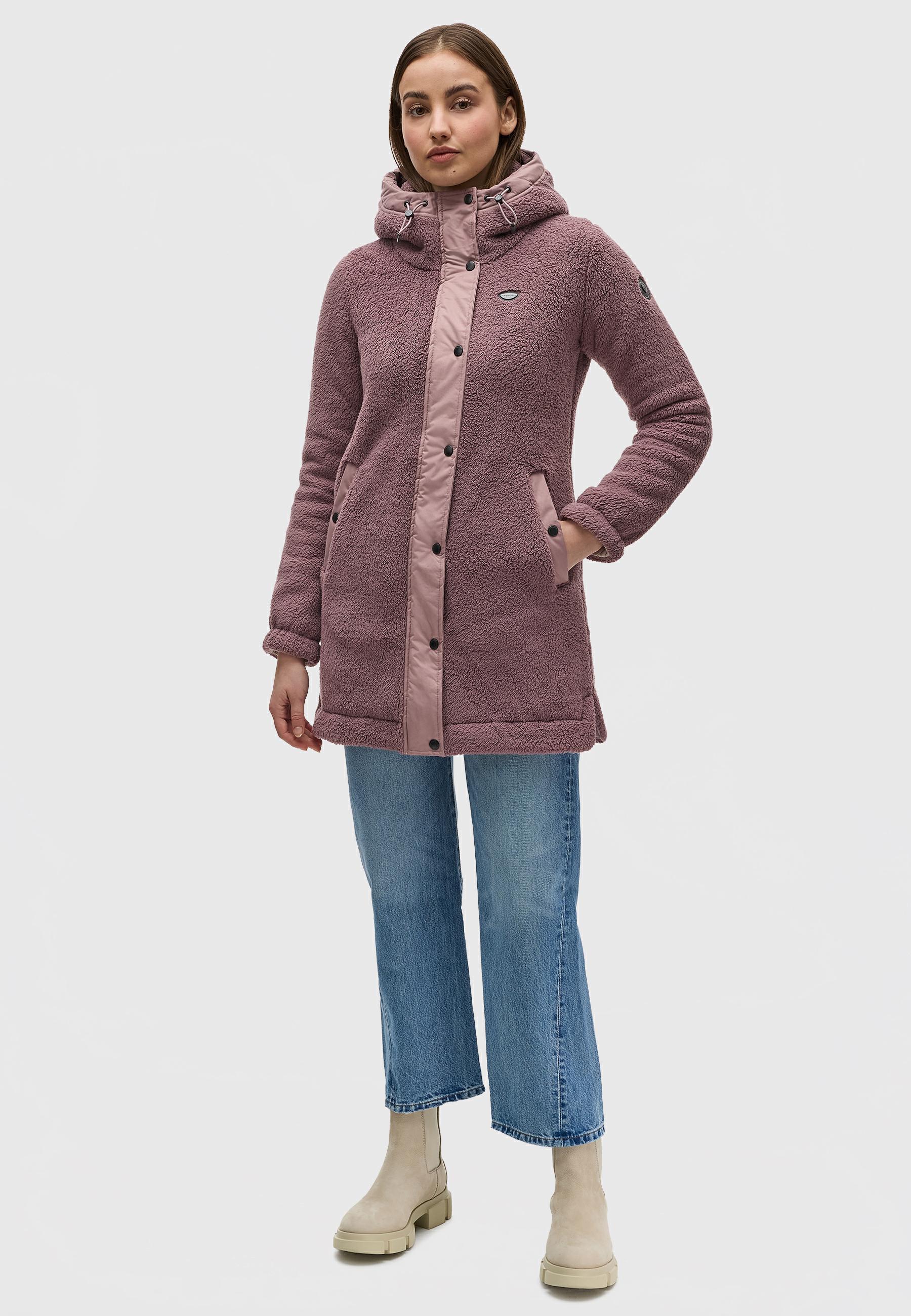 Flauschige Übergangsjacke "Cousy" Mauve24