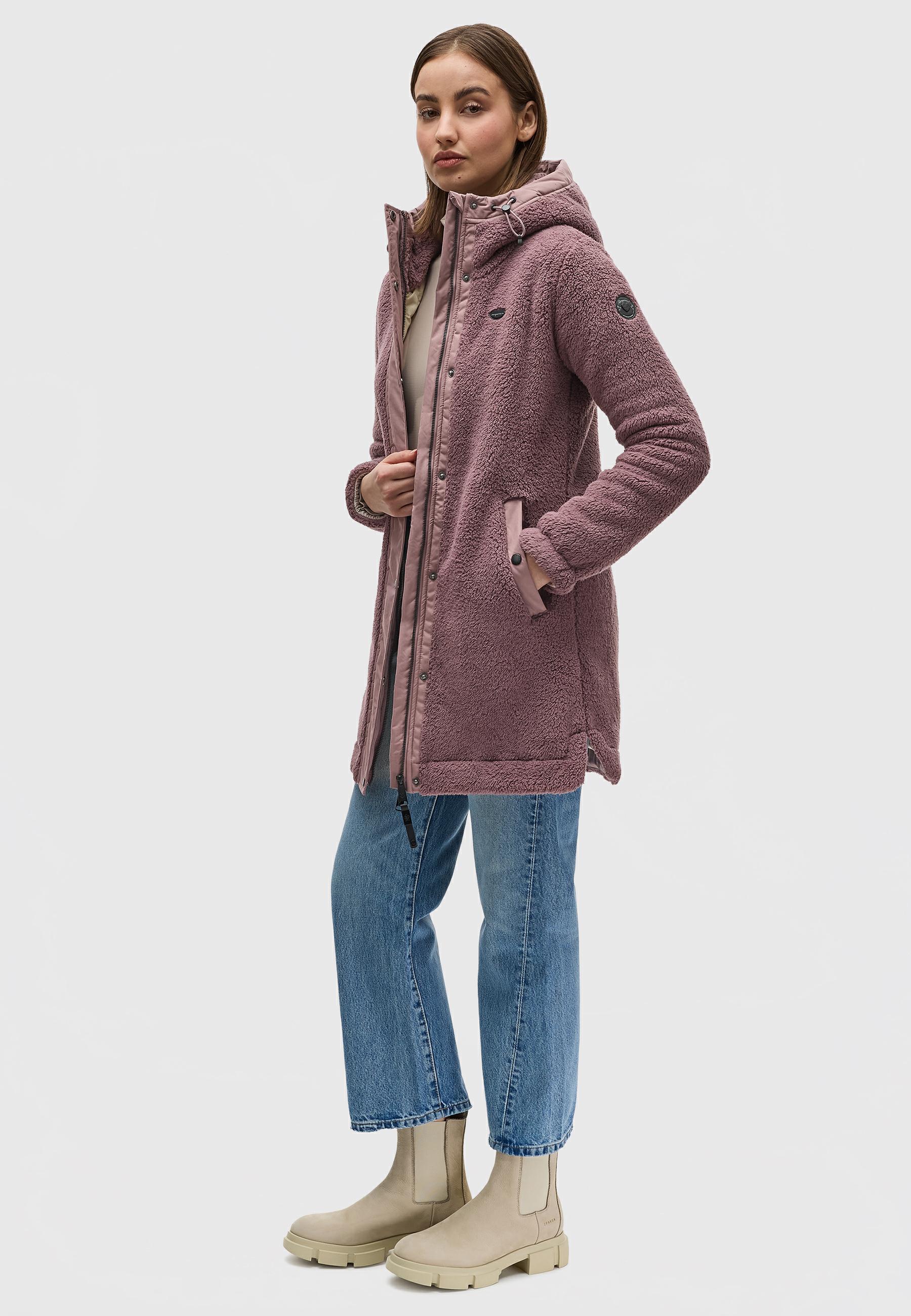 Flauschige Übergangsjacke "Cousy" Mauve24