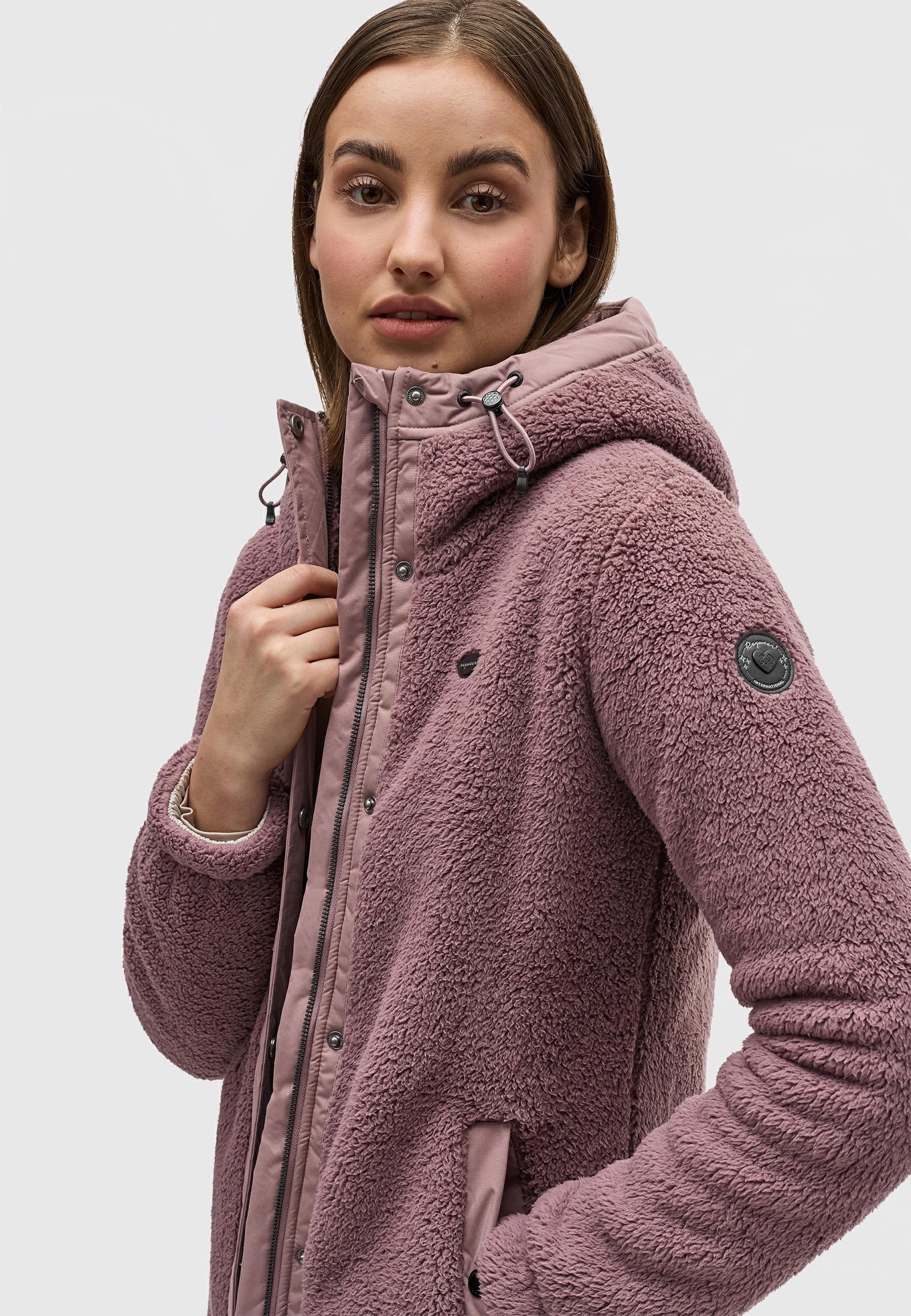 Flauschige Übergangsjacke "Cousy" Mauve24