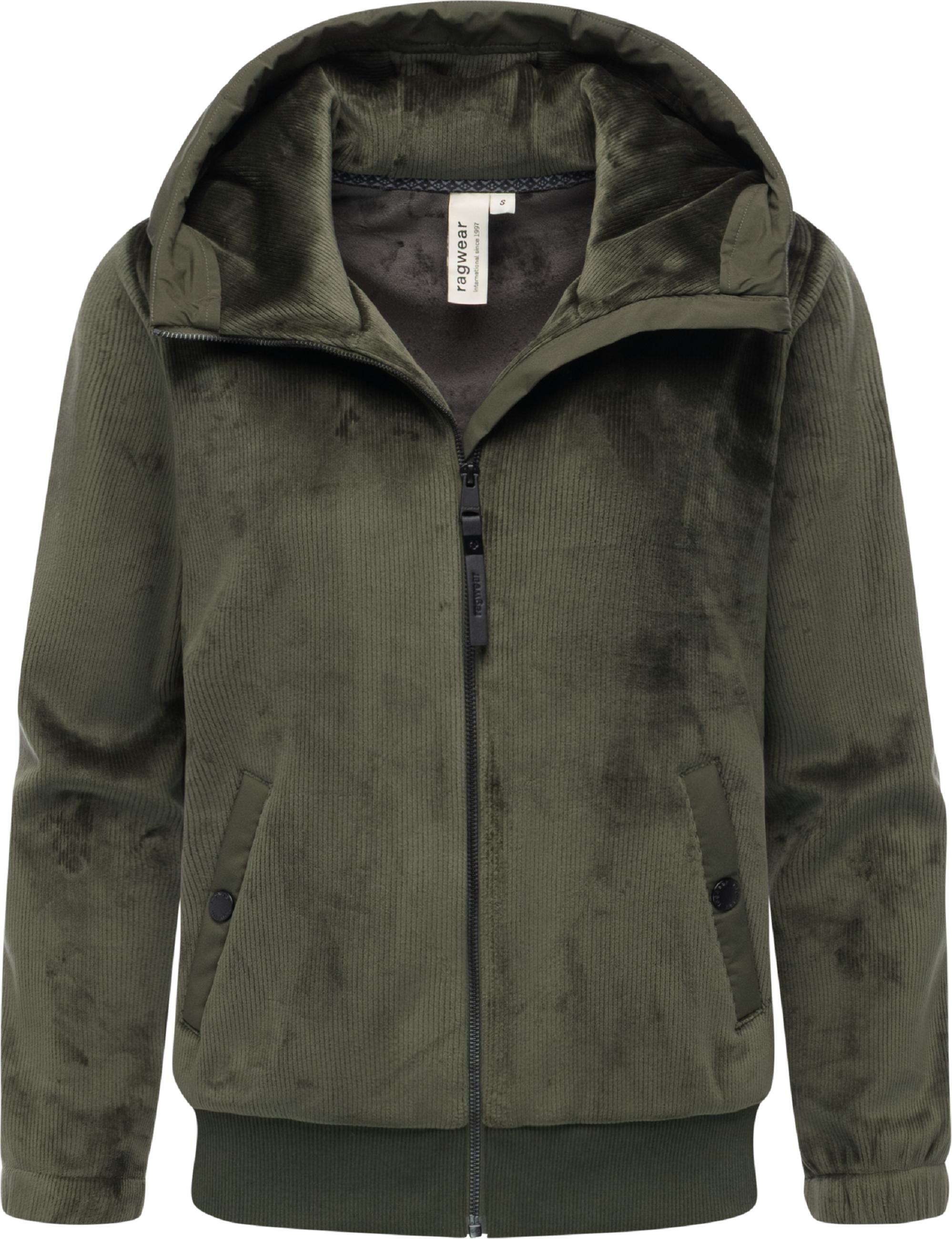 Übergangsjacke aus kuscheligem Material "Cousy Short Bonded" Dark Olive