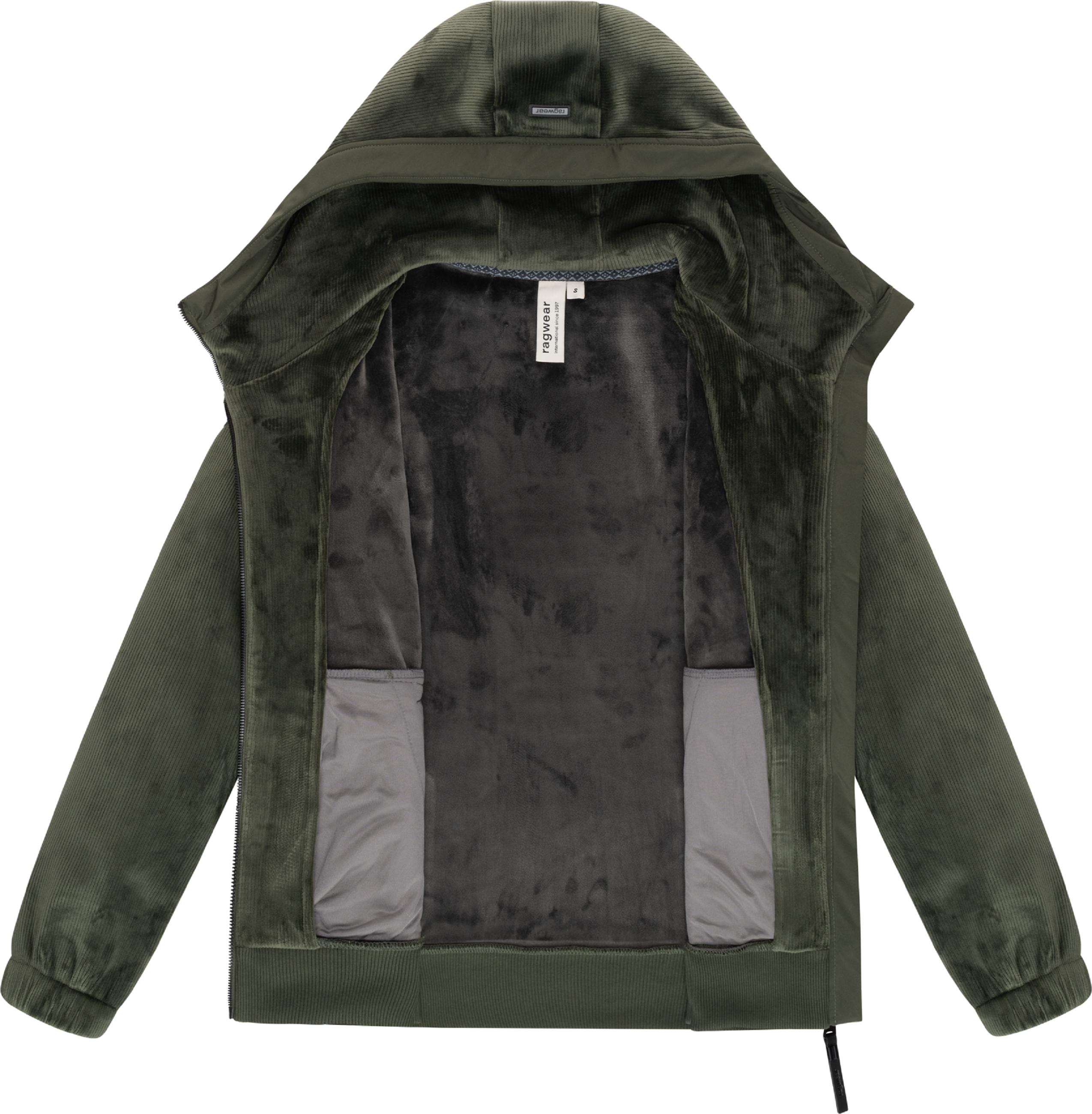 Übergangsjacke aus kuscheligem Material "Cousy Short Bonded" Dark Olive