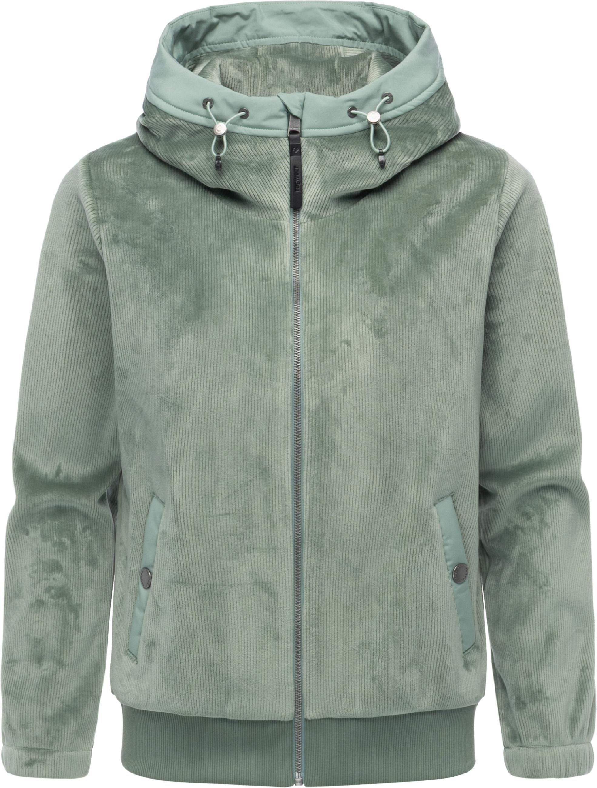 Übergangsjacke Plüschjacke mit kuscheligem Teddyfell-Innenfutter  "Cousy Short Bonded" Dusty Green